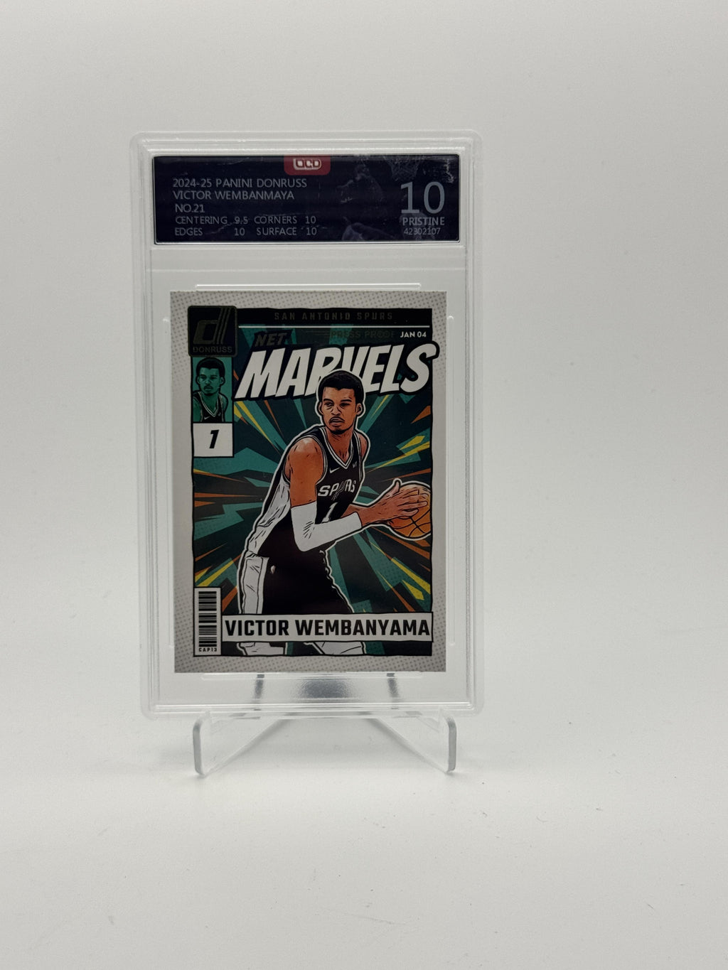 2024-25 Donruss #21 Victor Wembanyama Net Marvels OCD - 10