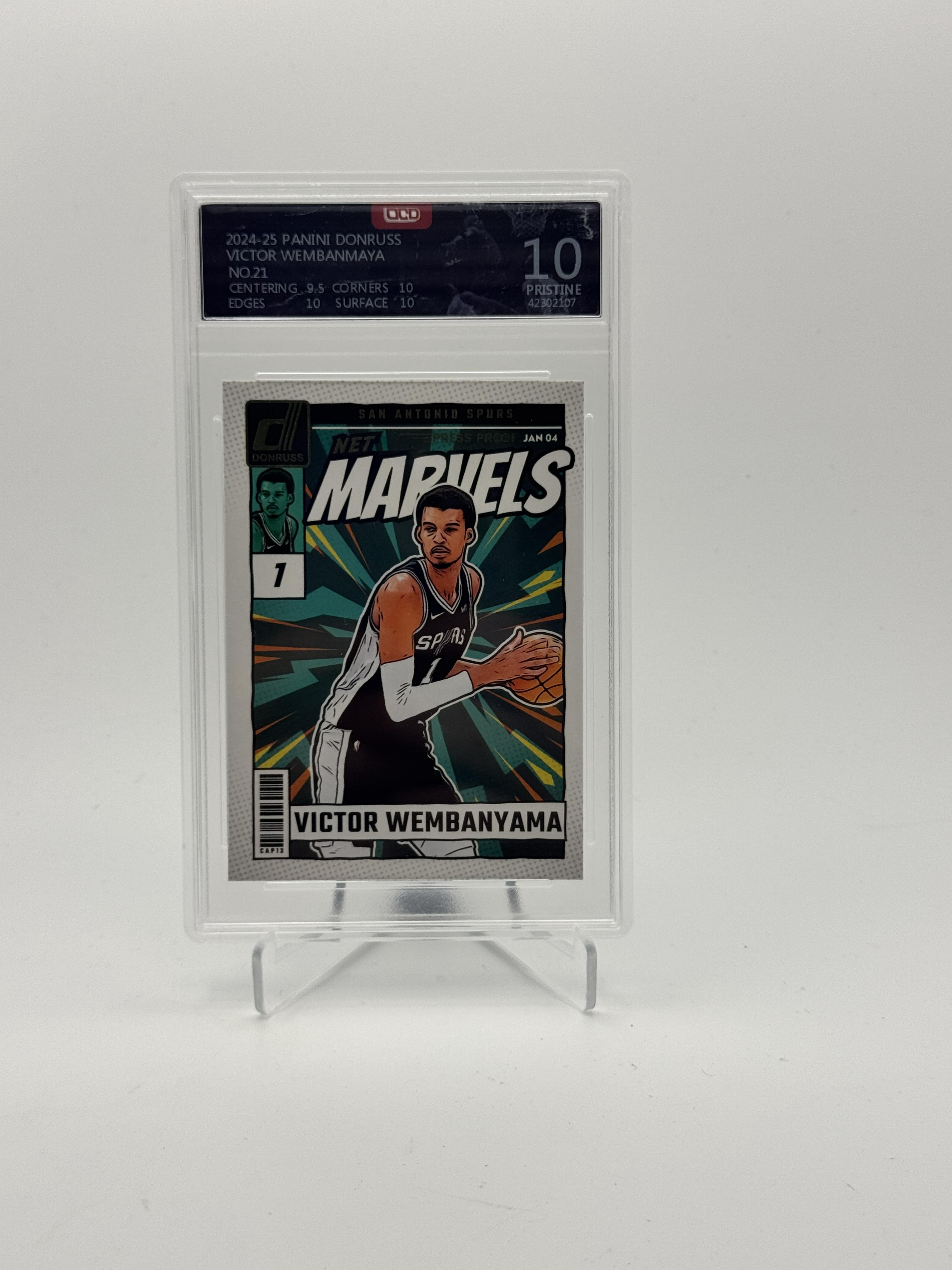 2024-25 Donruss #21 Victor Wembanyama Net Marvels OCD - 10