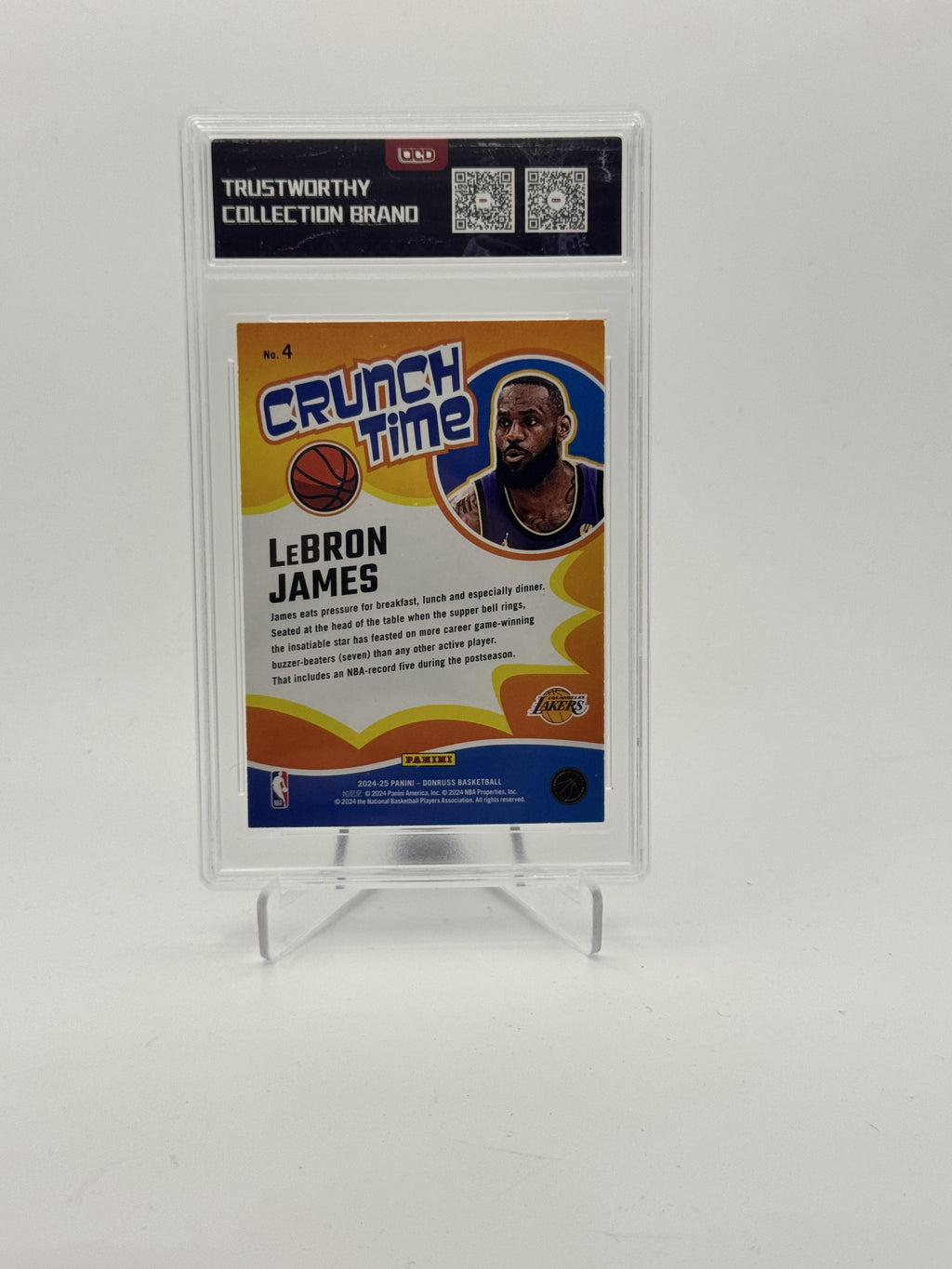 2024-25 Donruss #4 LeBron James Crunch Time OCD -10 10