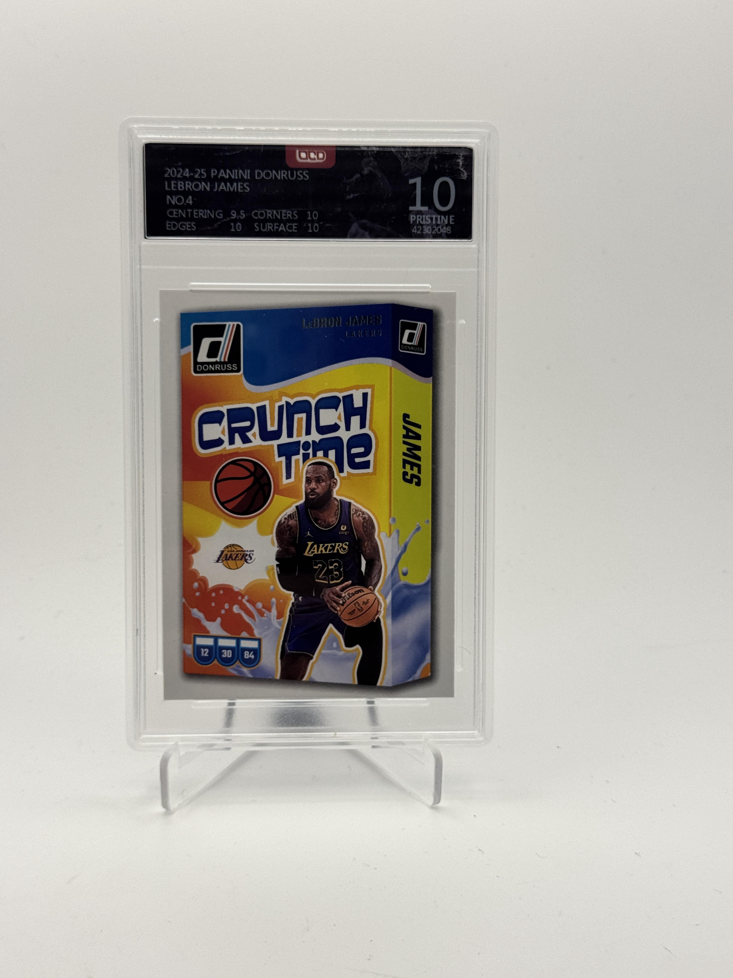 2024-25 Donruss #4 LeBron James Crunch Time OCD -10 10