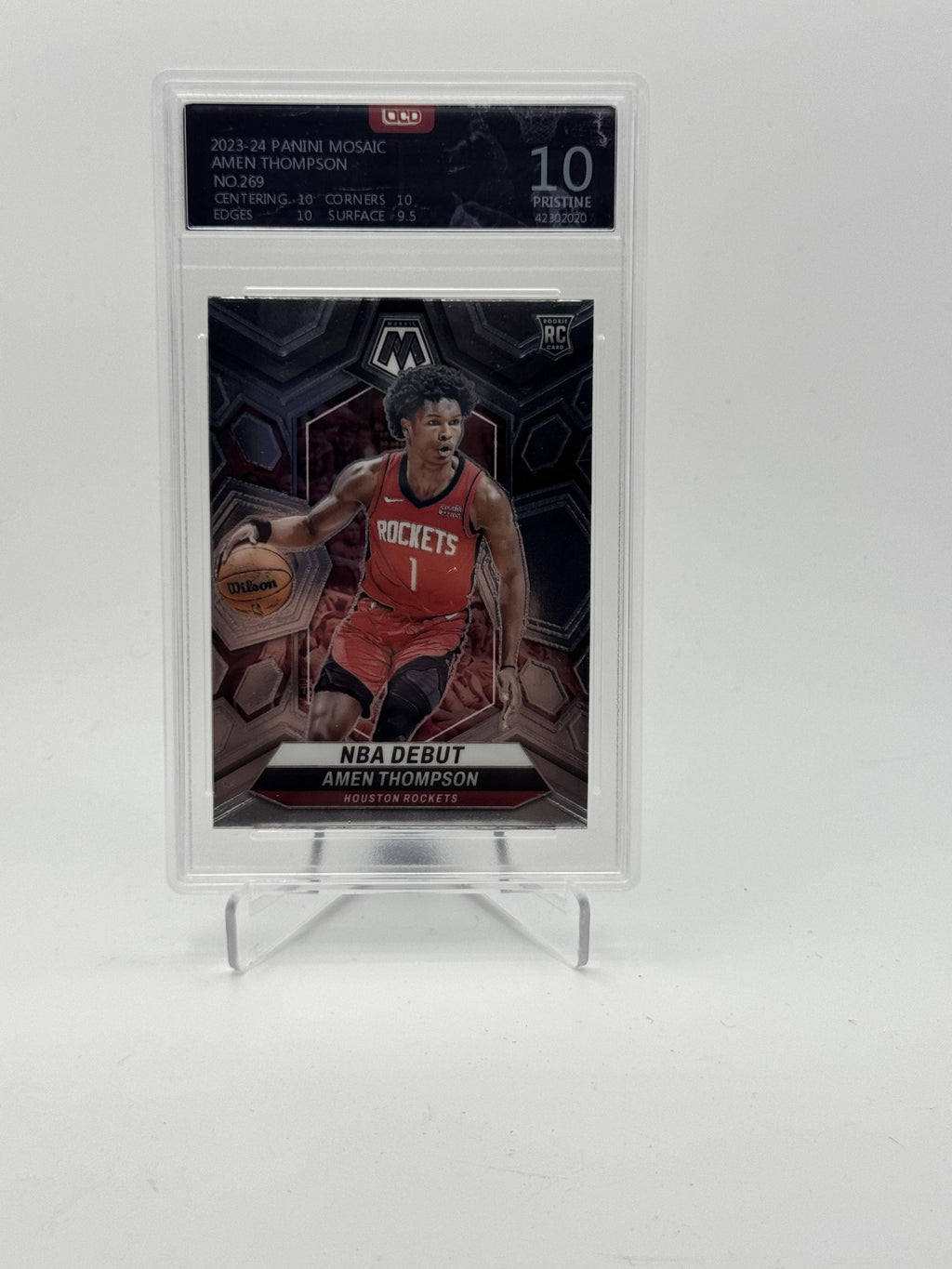 2023-24 Panini Mosaic #269 Amen Thompson OCD-10