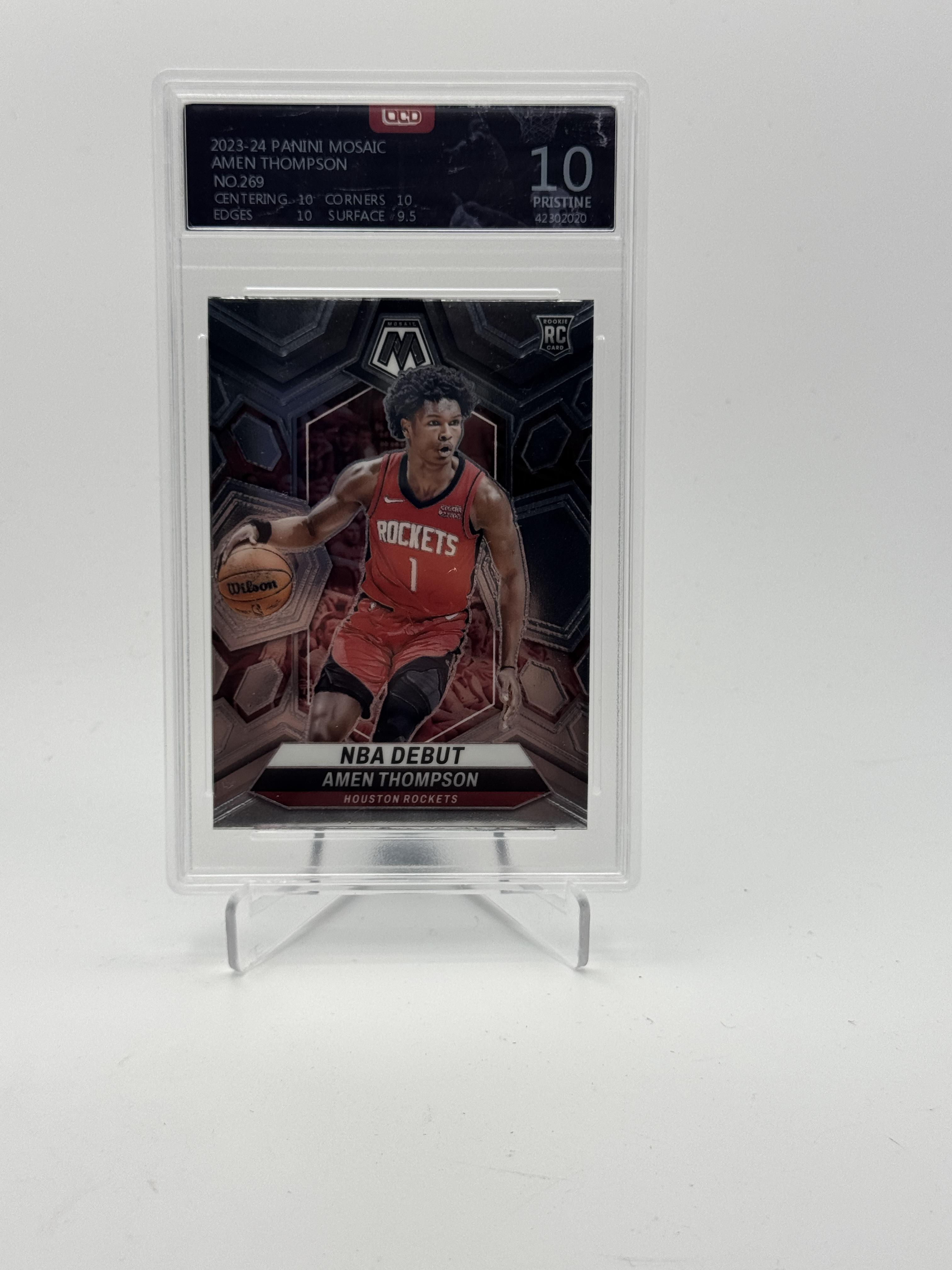 2023-24 Panini Mosaic #269 Amen Thompson OCD-10