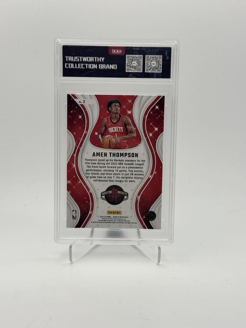 2023-24 Donruss #3 Amen Thompson Magicians OCD-10