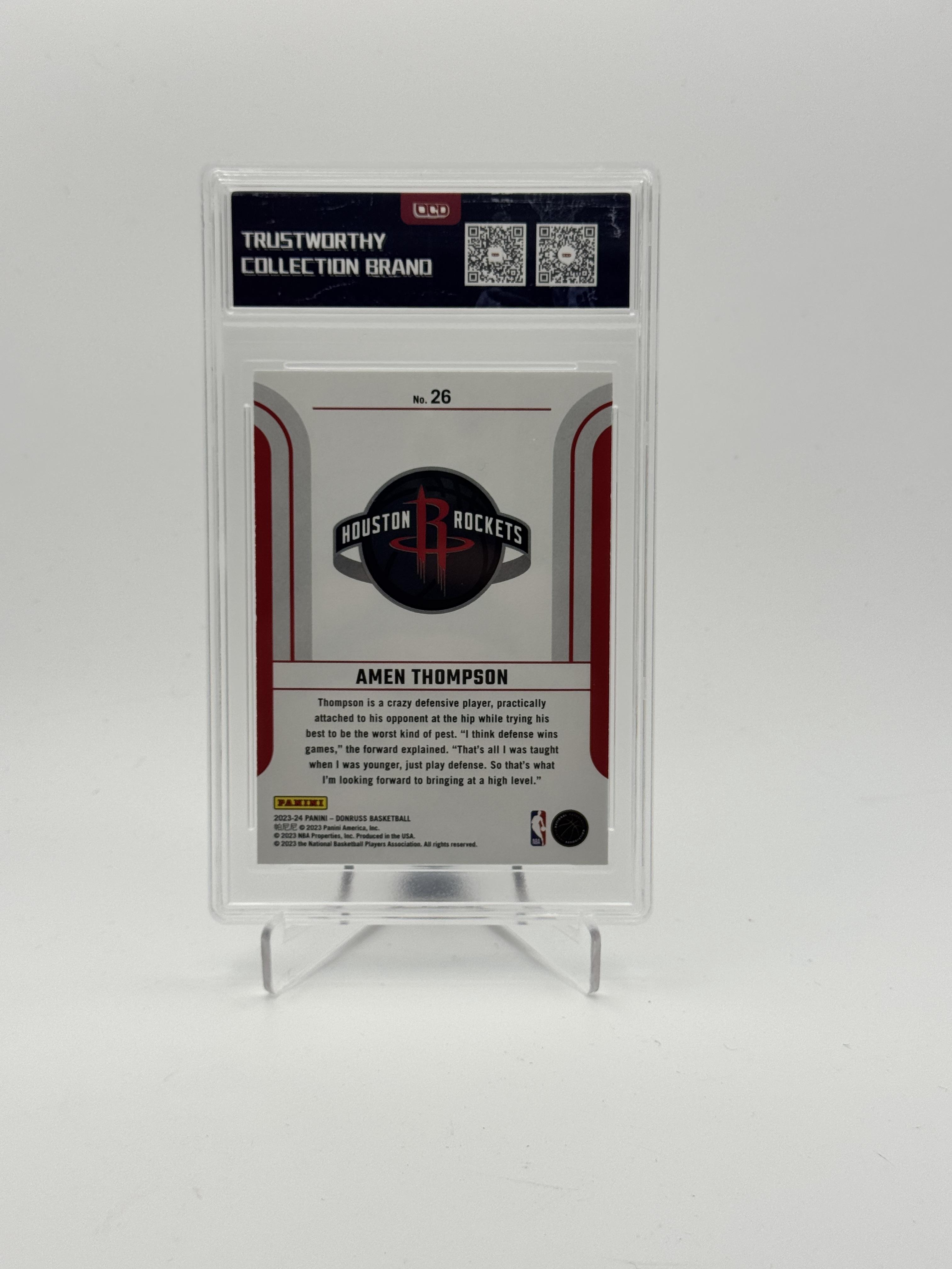 2023-24 Donruss #26 Amen Thompson Franchise Features OCD-10