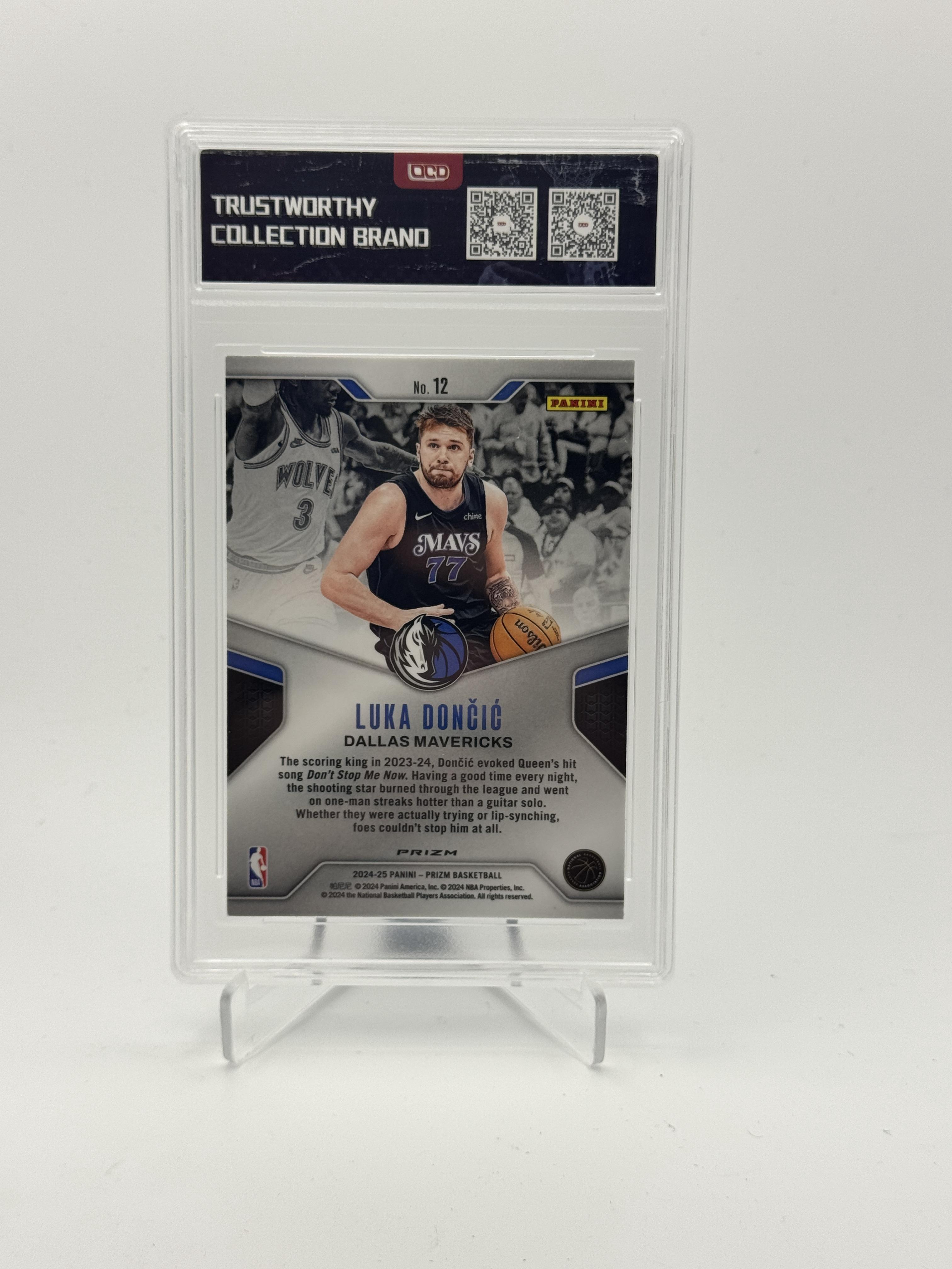 2024-25 Panini Prizm #12 Luka Doncic Dominance OCD -10