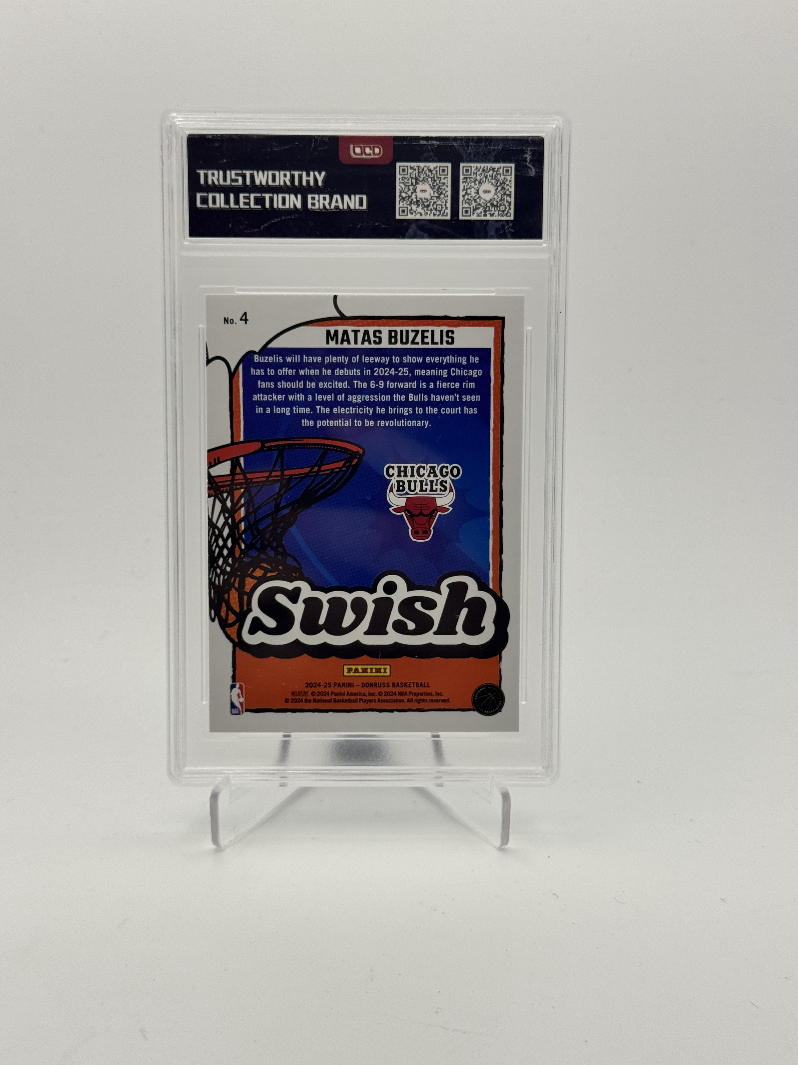 2024-25 Donruss #4 Matas Buzelis Swish OCD-10