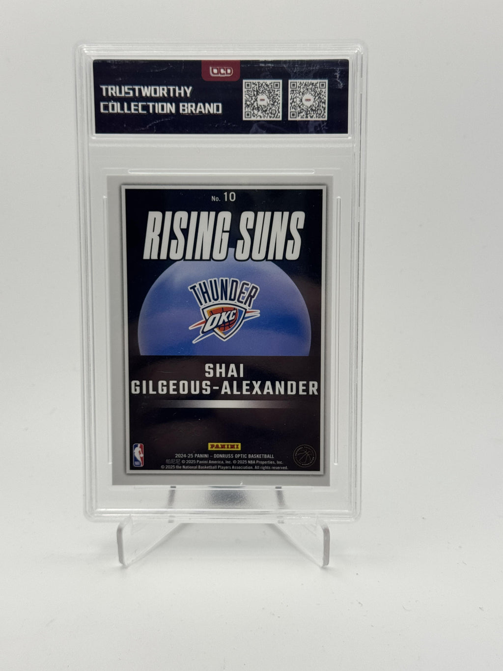 2024-25 Donruss Optic #10 Shai Gilgeous-Alexander Rising Suns OCD-10