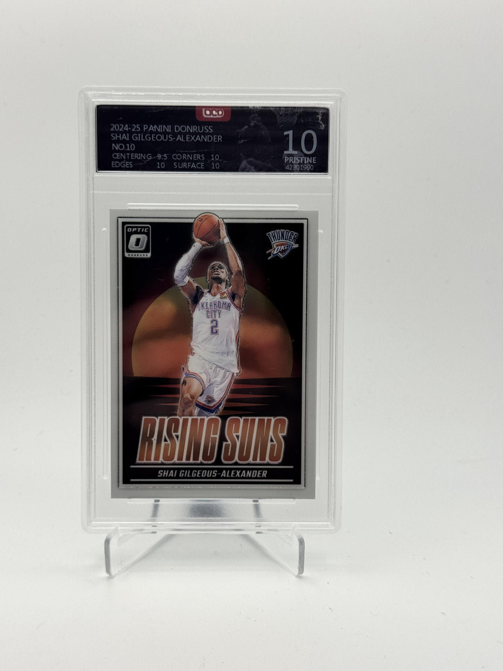 2024-25 Donruss Optic #10 Shai Gilgeous-Alexander Rising Suns OCD-10