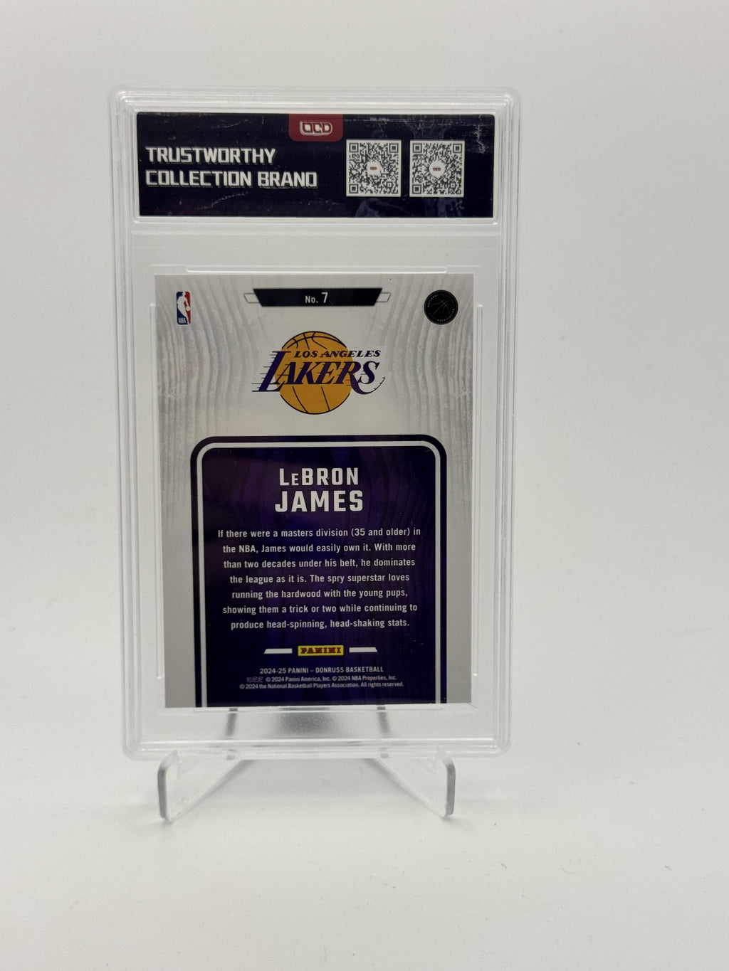 2024-25 Donruss #7 LeBron James Hardwood Masters OCD-10