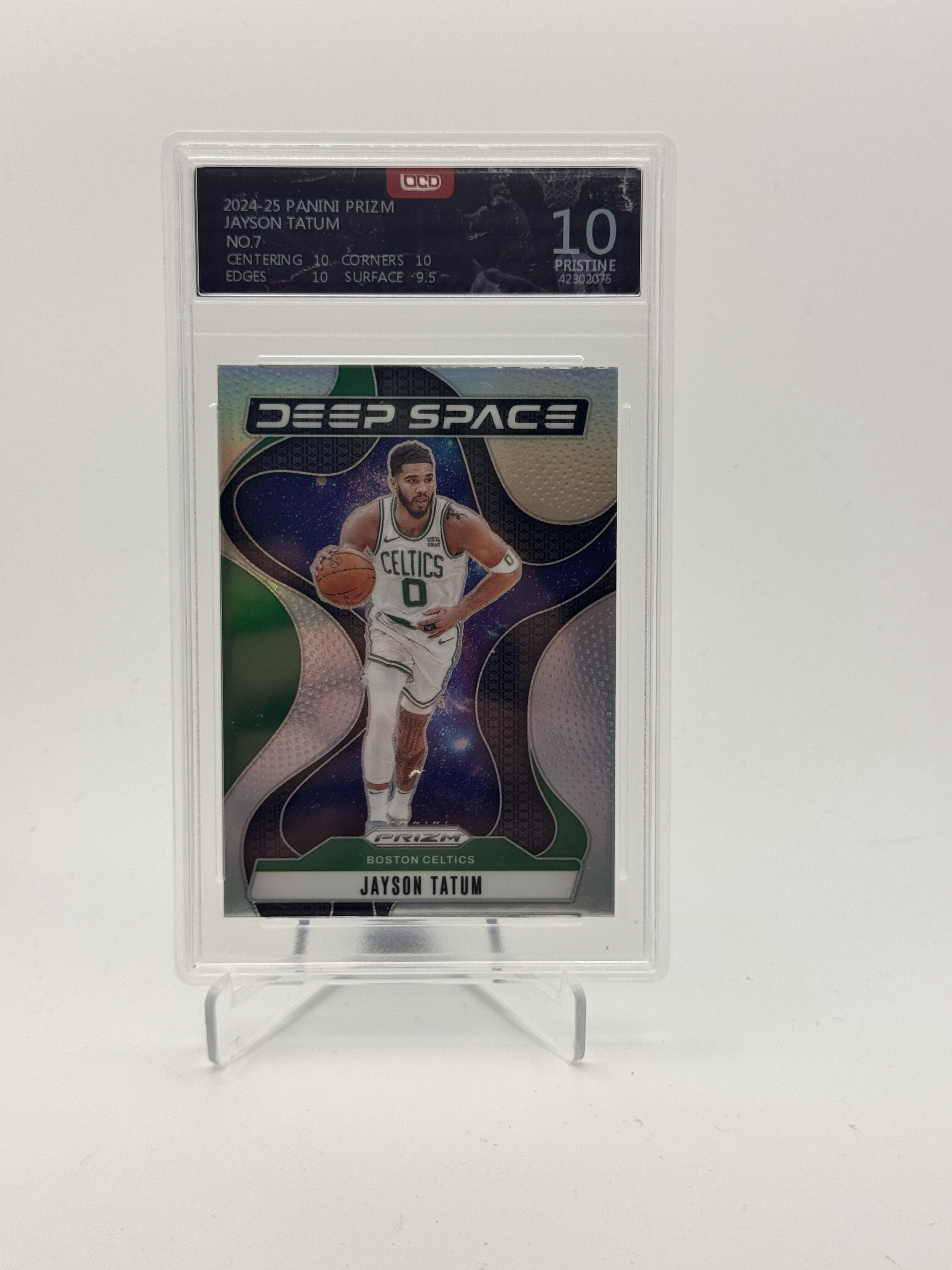 2024-25 Panini Prizm #7 Jayson Tatum Deep Space OCD-10
