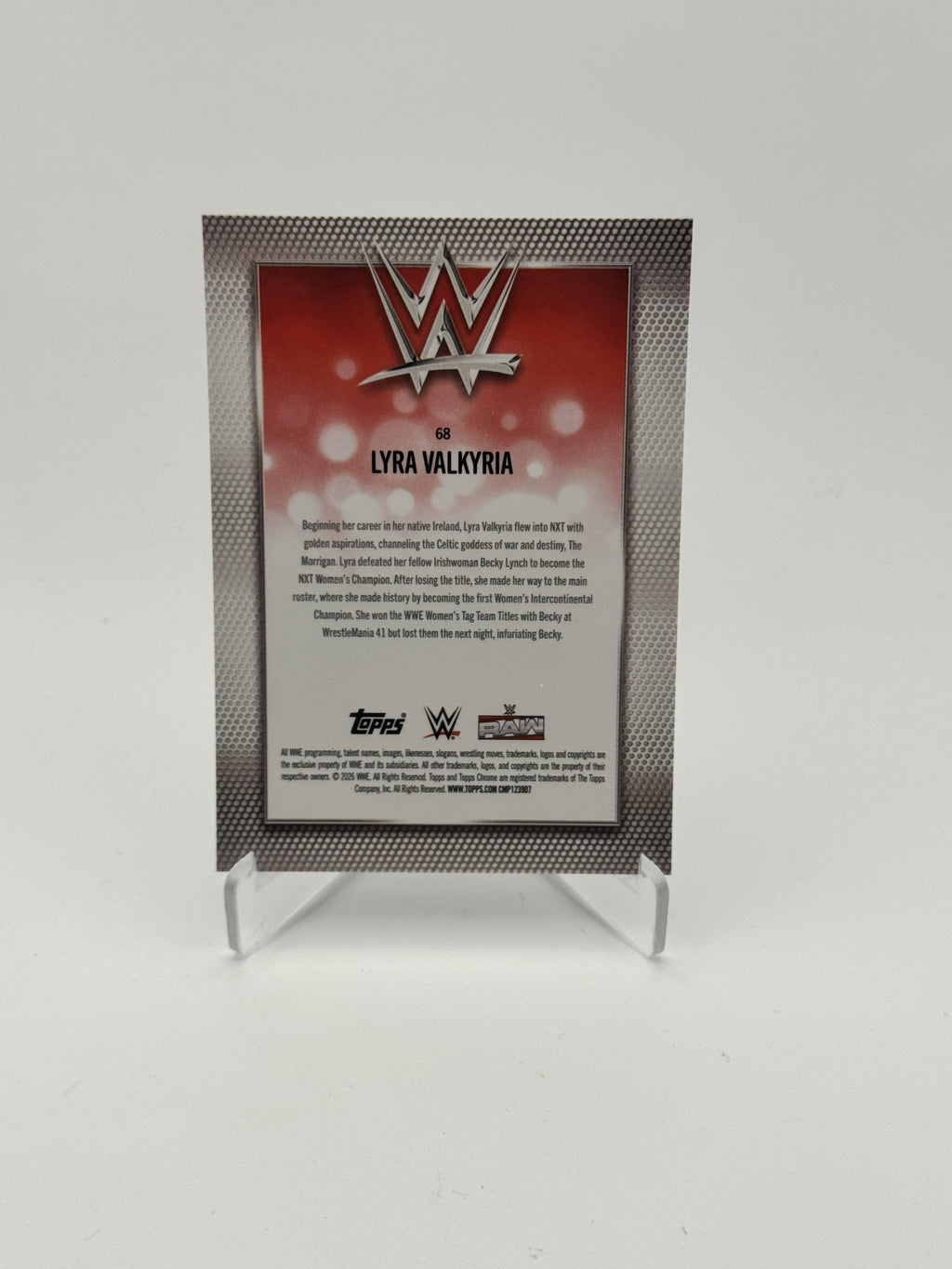 2026 Topps Chrome WWE #68 Lyra Valkyria Steel Cage Refractor