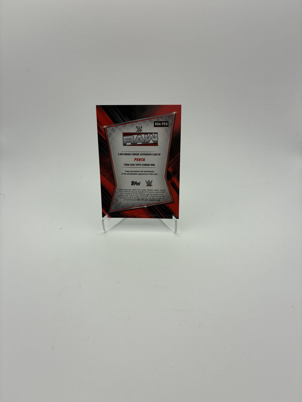 2026 Topps Chrome WWE #RBA-PEN Penta Red Brand Autographs