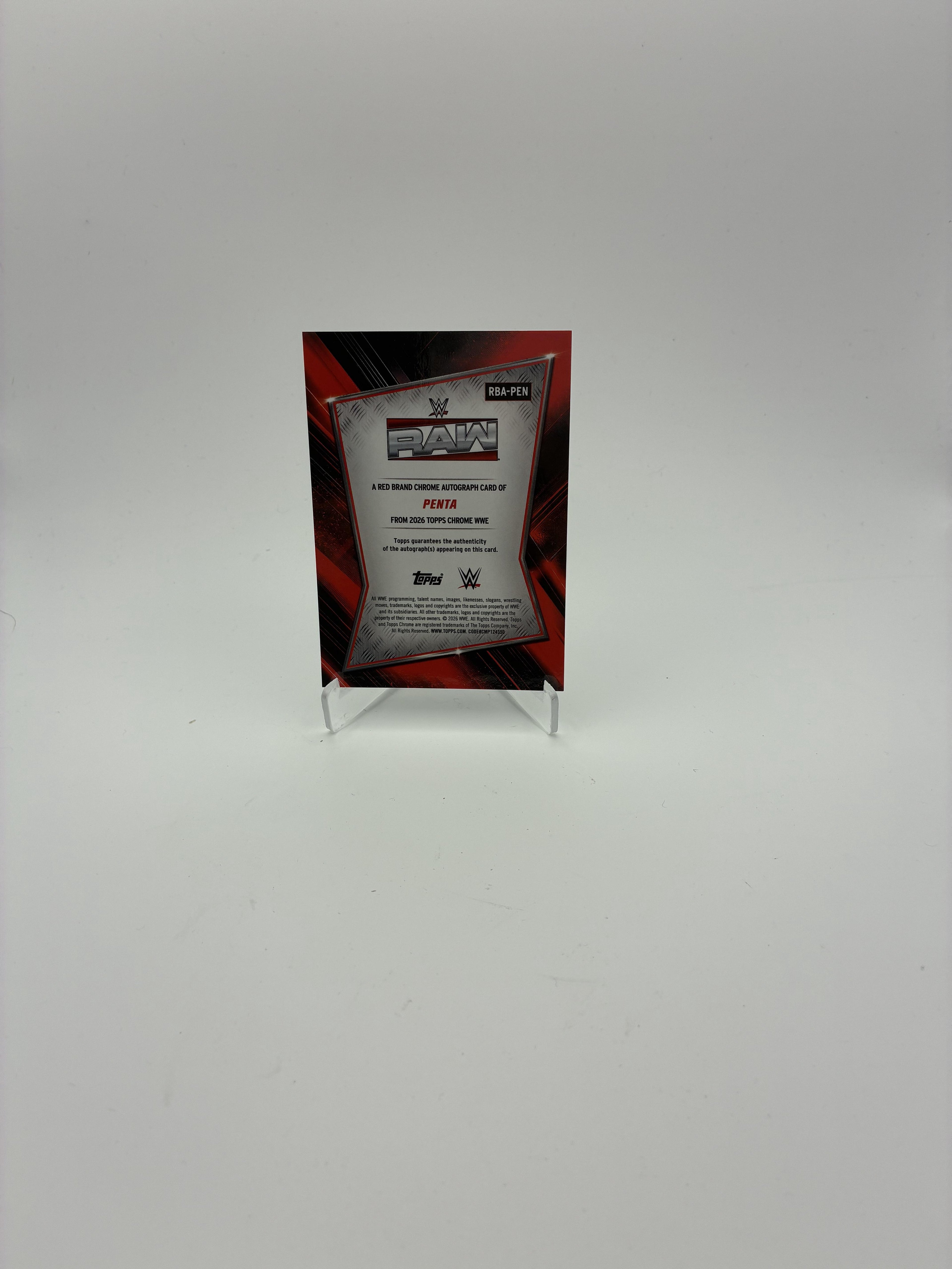 2026 Topps Chrome WWE #RBA-PEN Penta Red Brand Autographs
