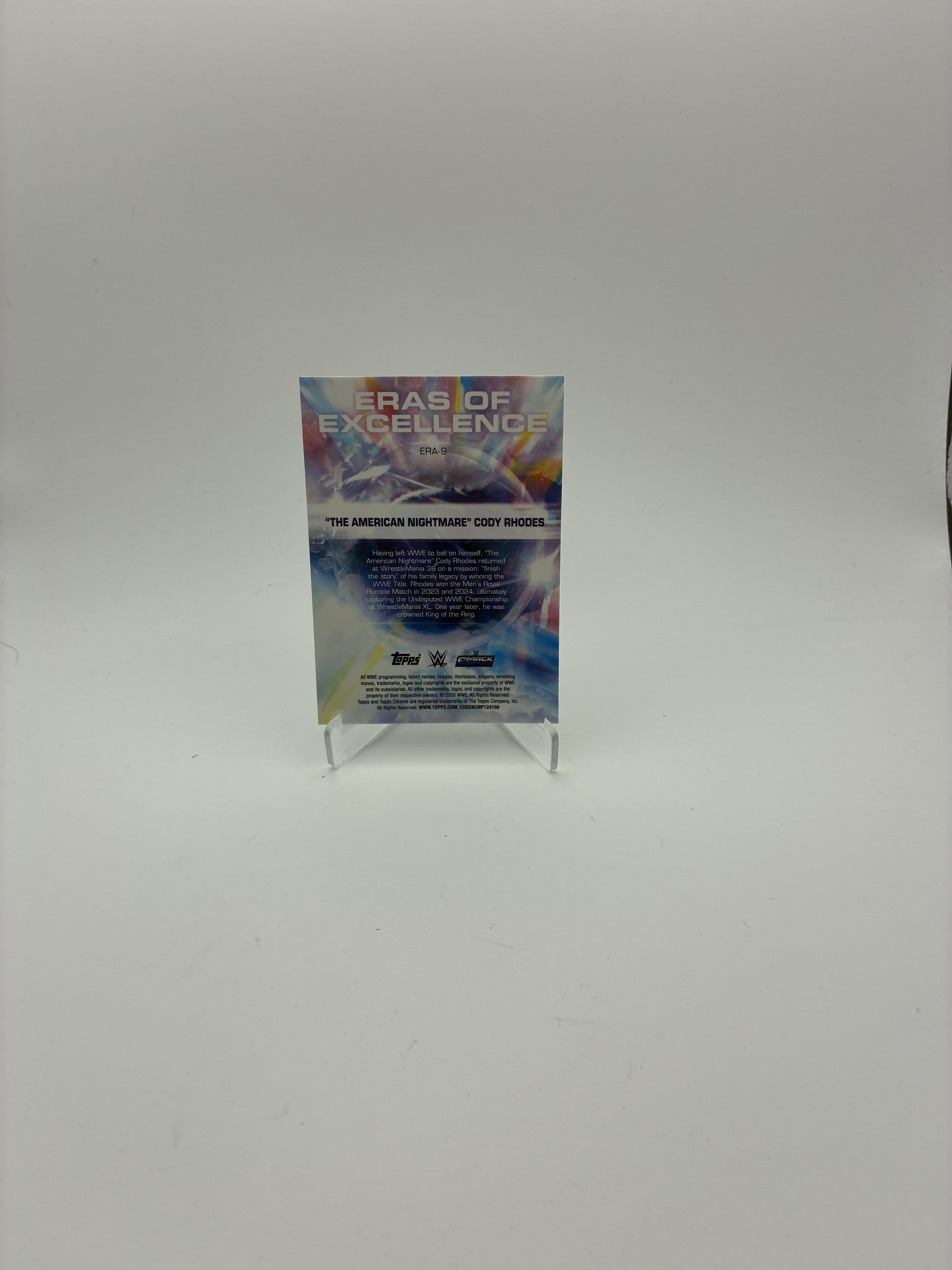 2026 Topps Chrome WWE "The American Nightmare" Eras of Excellence Logofractor
