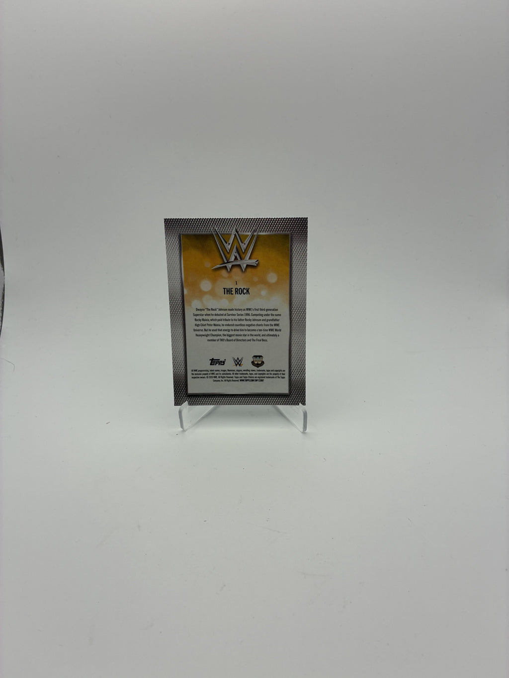 2026 Topps Chrome WWE #1 The Rock Logofractor