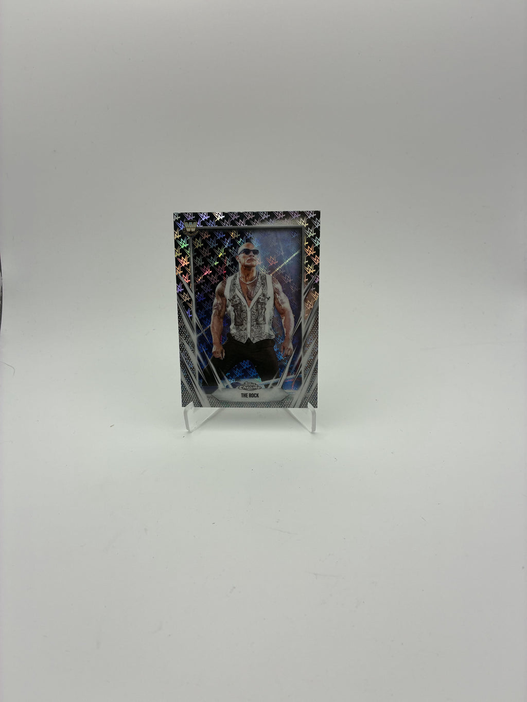 2026 Topps Chrome WWE #1 The Rock Logofractor