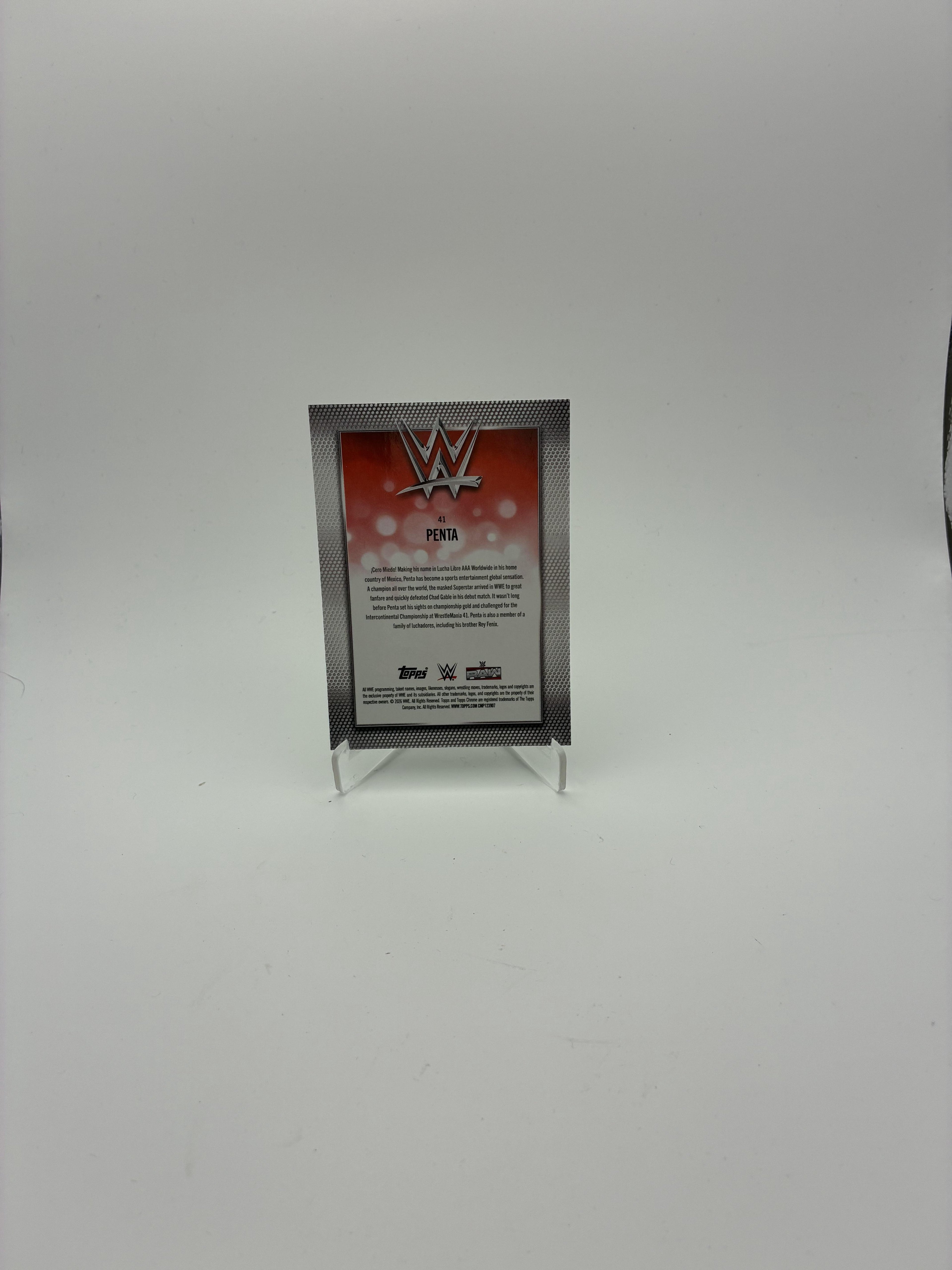 2026 Topps Chrome WWE #41 Penta Logofractor Green