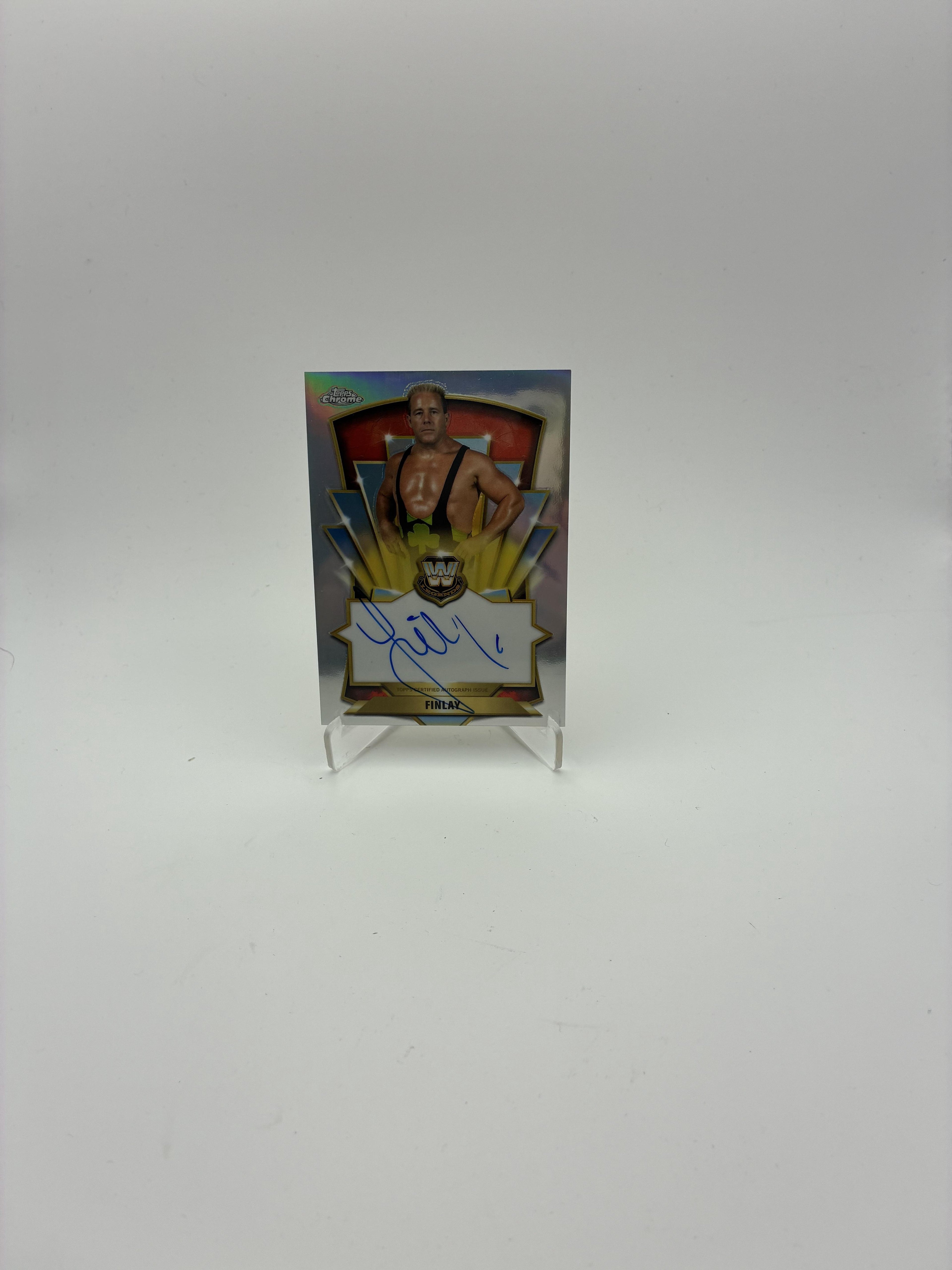 2026 Topps Chrome WWE #LCA-FL Finlay Legendary Chrome Autographs