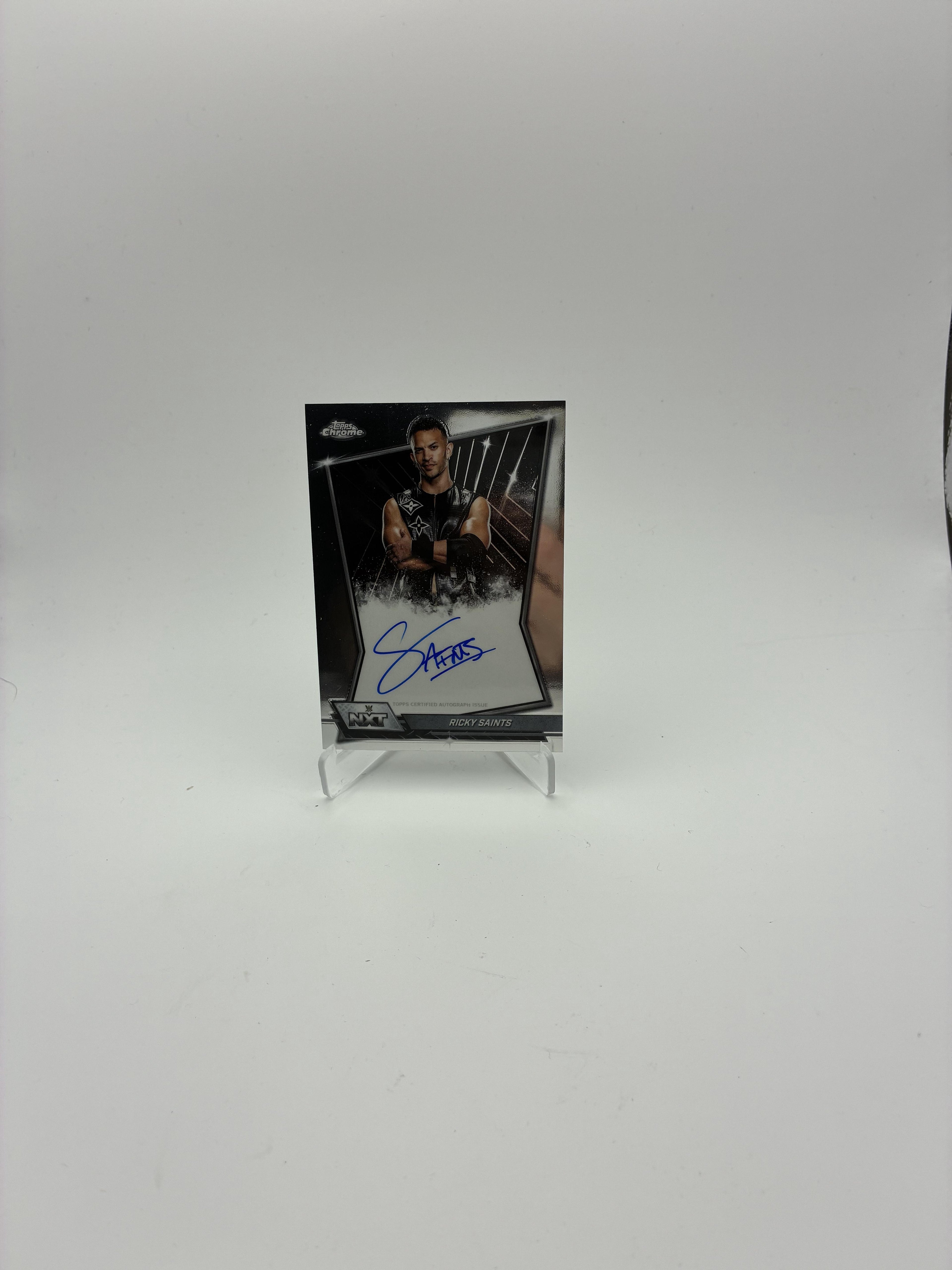 2026 Topps Chrome WWE #NXT-RIC Ricky Saints NXT Autographs