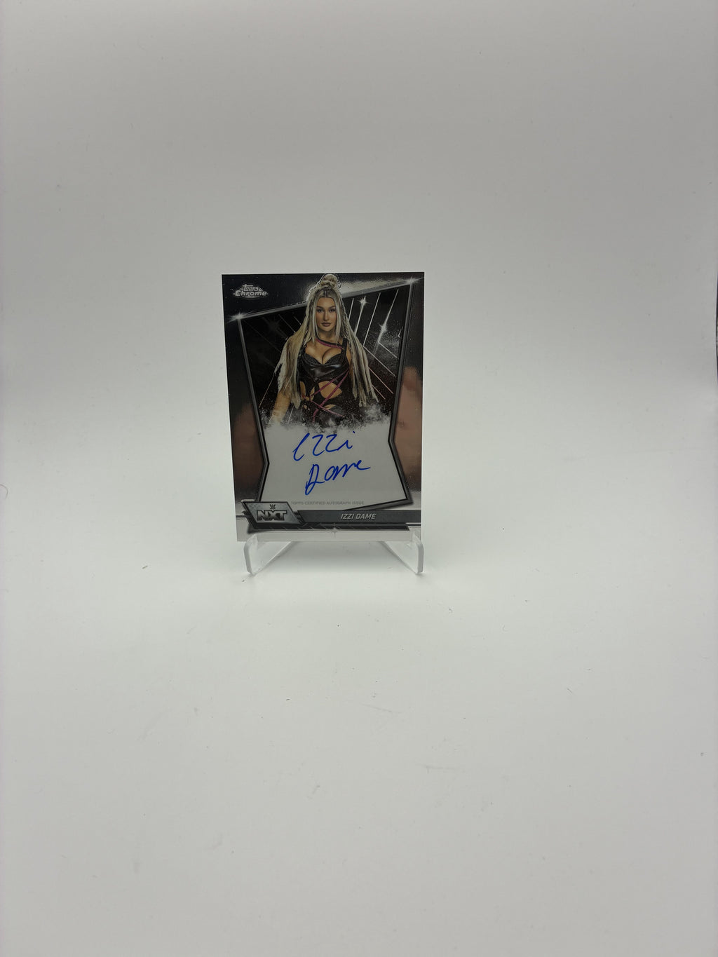2026 Topps Chrome WWE #NXT-IZZ Izzi Dame NXT Autographs