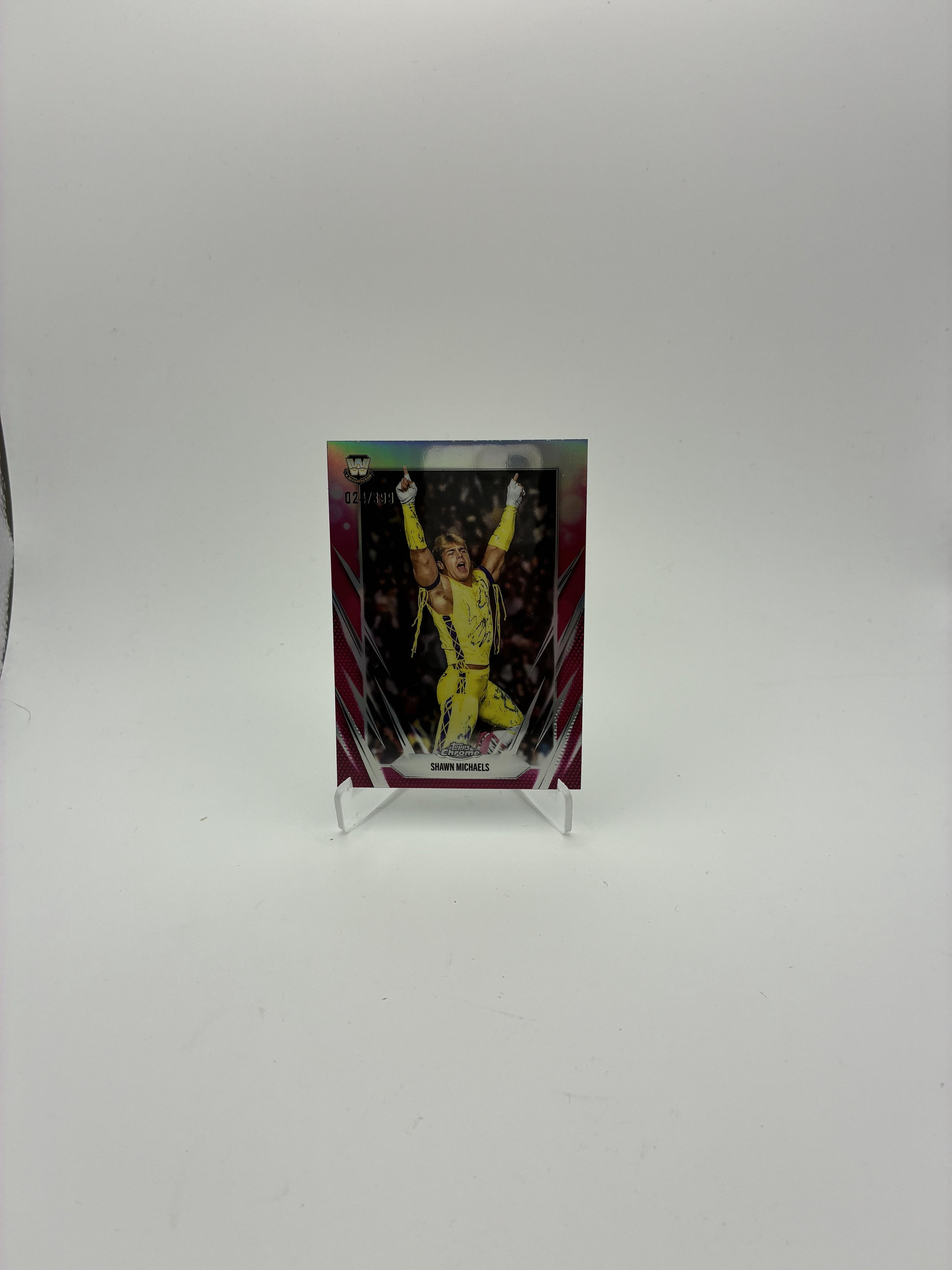 2026 Topps Chrome WWE #59 Shawn Michaels Magenta Refractor