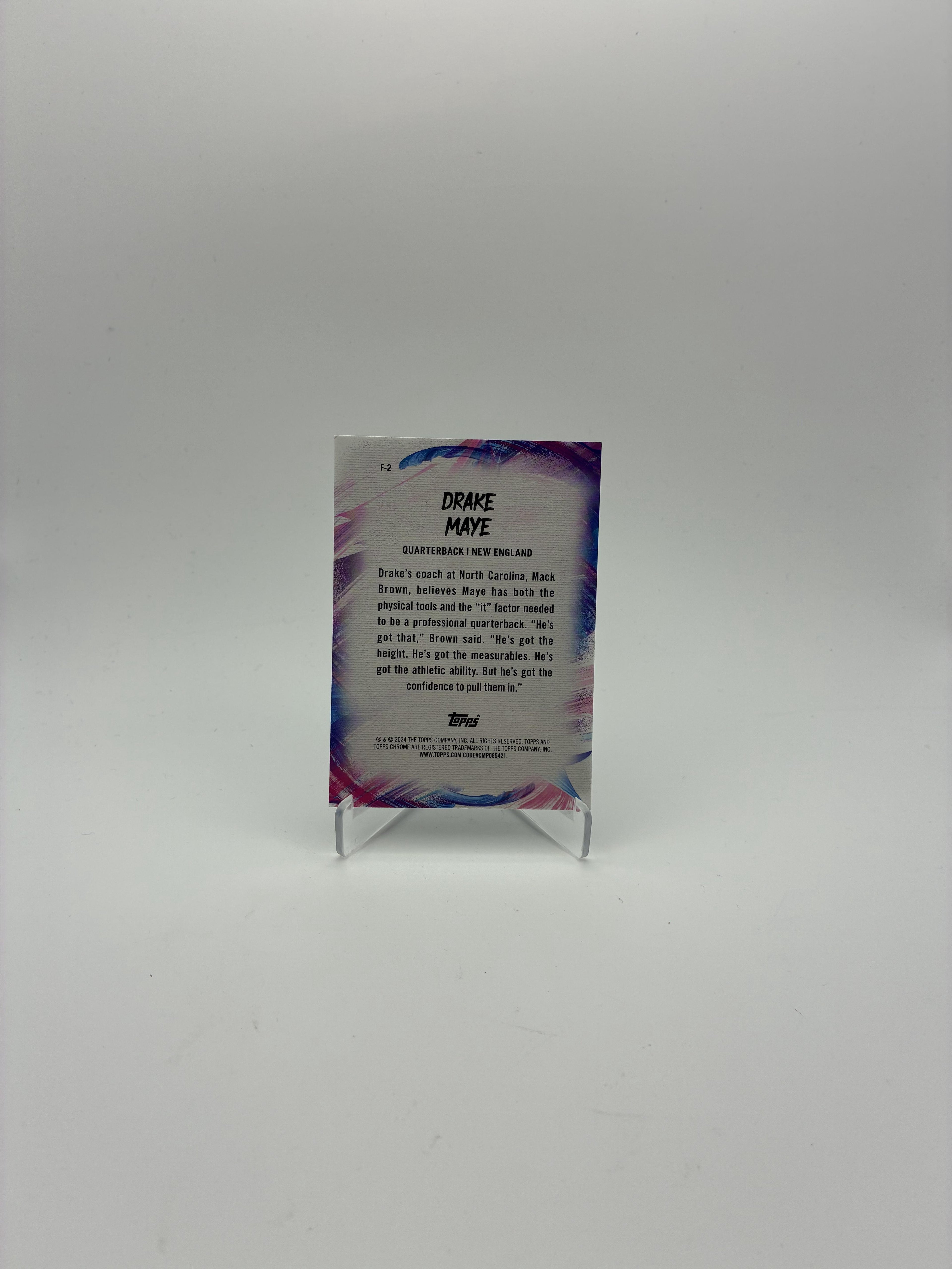 2024 Topps Chrome #F-2 Drake Maye Finesse