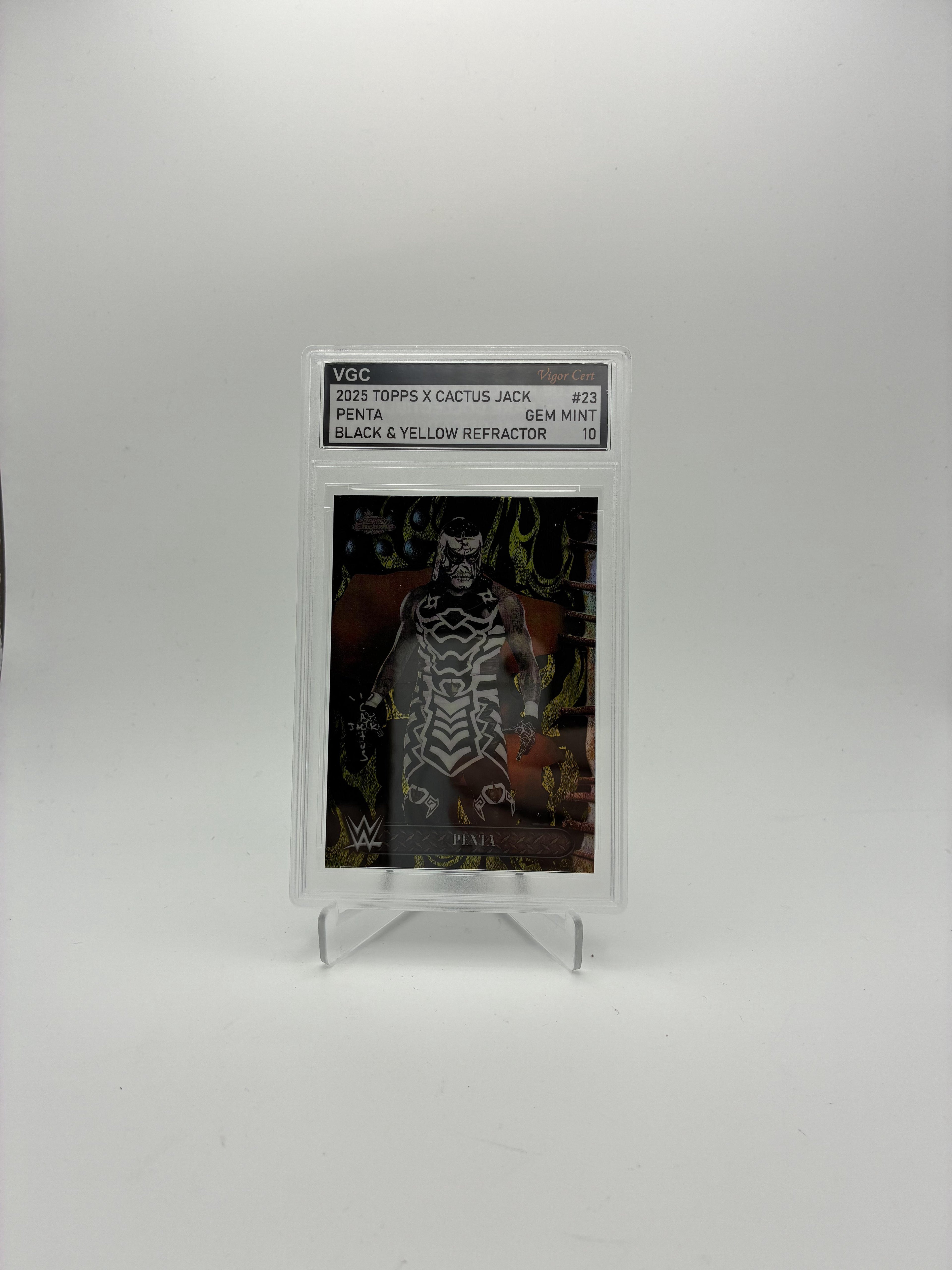 2025 Topps Chrome WWE x Cactus Jack #23 Penta Black & Yellow Other 10