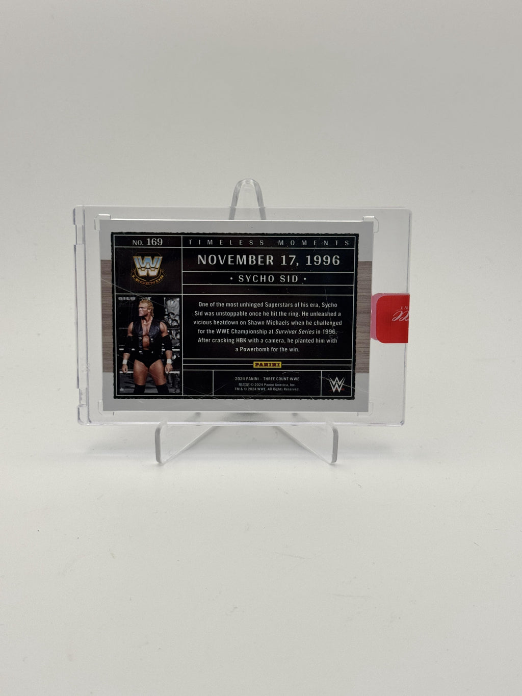 2024 Panini Three Count WWE #169 Sycho Sid Red #/25