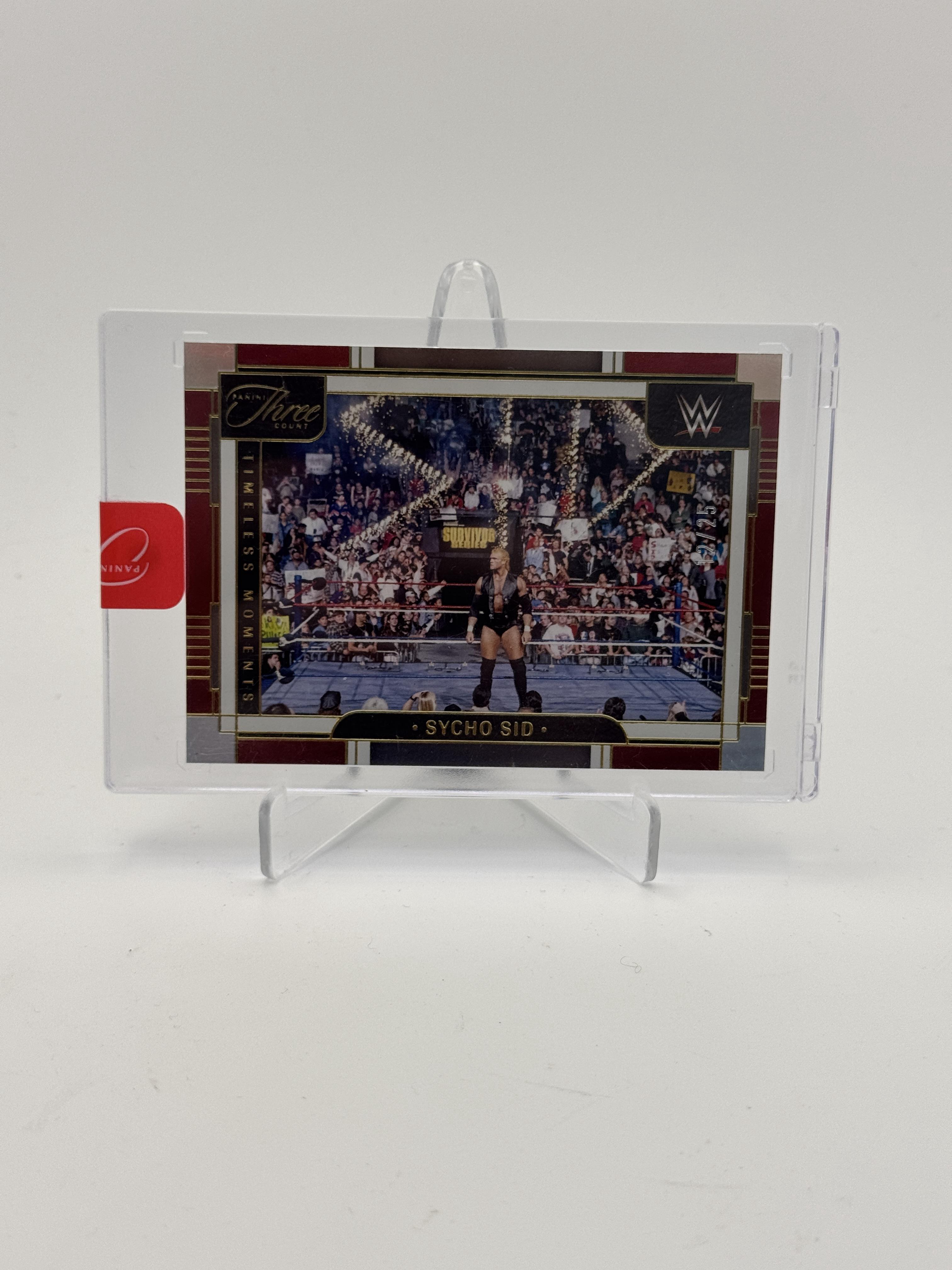 2024 Panini Three Count WWE #169 Sycho Sid Red #/25