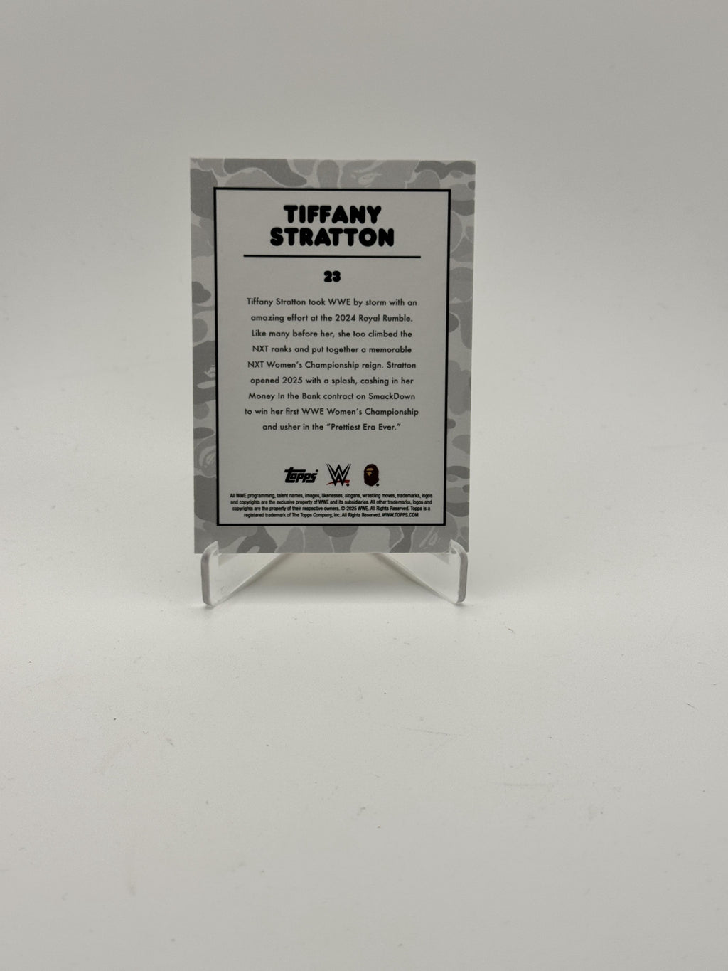 2025 Topps WWE x BAPE #23 Tiffany Stratton