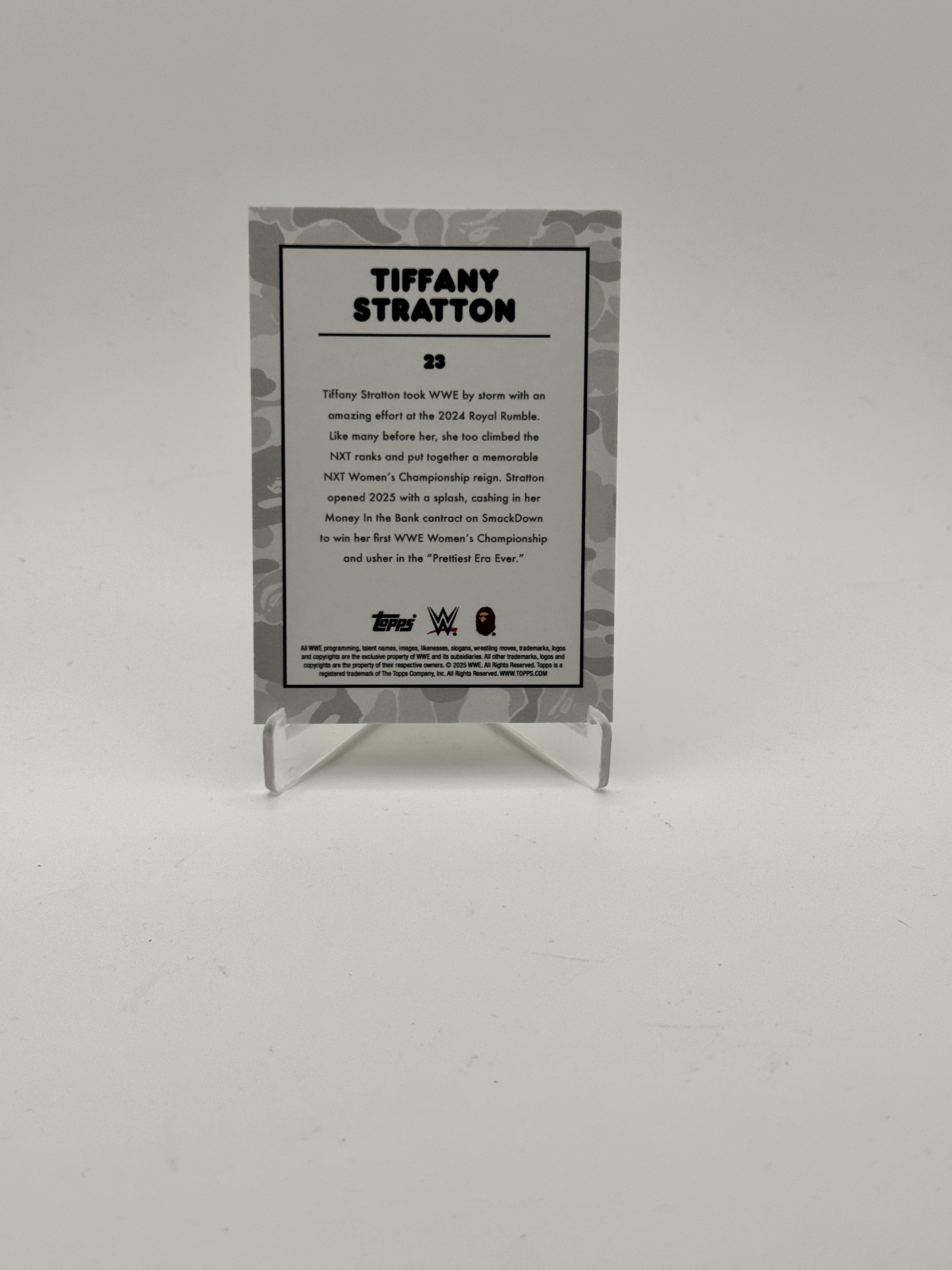 2025 Topps WWE x BAPE #23 Tiffany Stratton