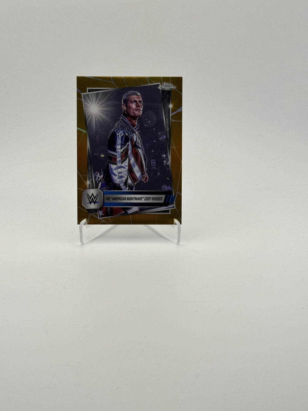 2025 Topps Chrome WWE #1 The "American Nightmare" Cody Rhodes Gold #/50