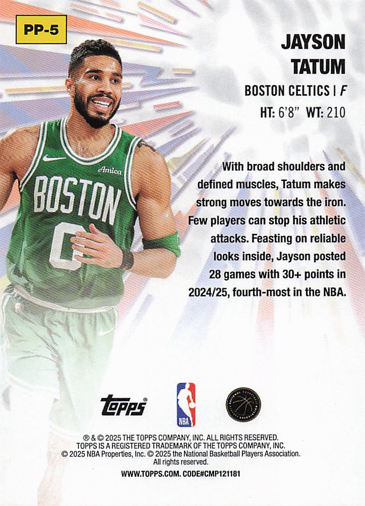 2025-26 Topps #PP-5 Jayson Tatum Power Players