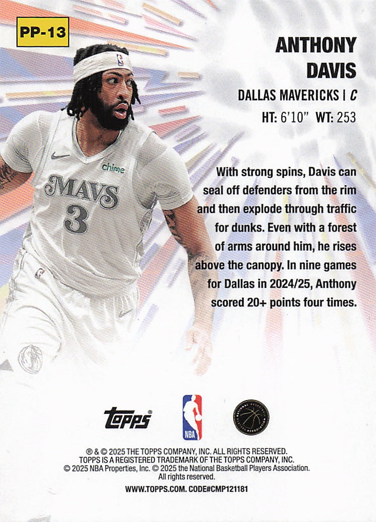 2025-26 Topps #PP-13 Anthony Davis Power Players