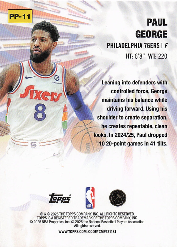 2025-26 Topps #PP-11 Paul George Power Players