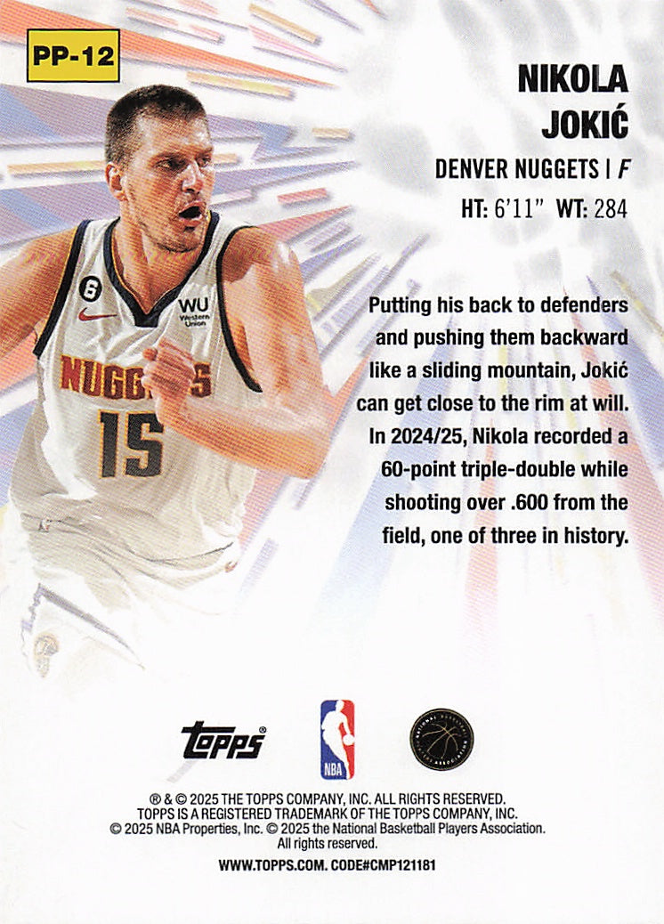 2025-26 Topps #PP-12 Nikola Jokić Power Players
