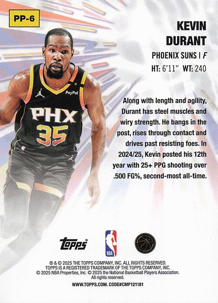 2025-26 Topps #PP-6 Kevin Durant Power Players