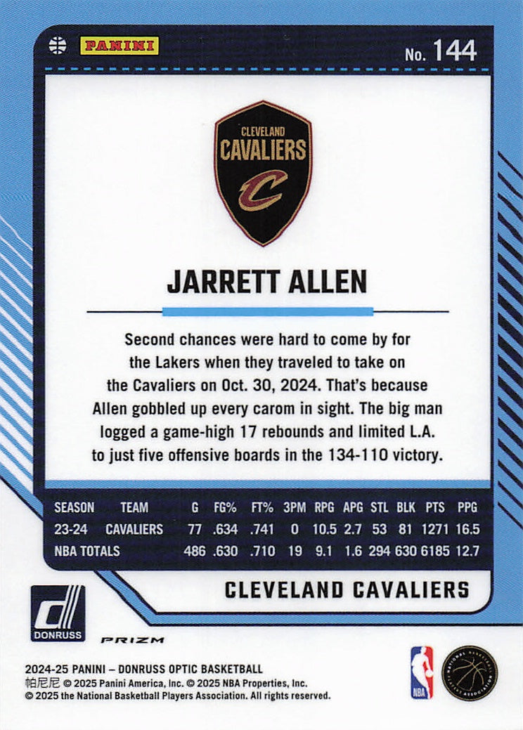2024-25 Donruss Optic #144 Jarrett Allen Holo