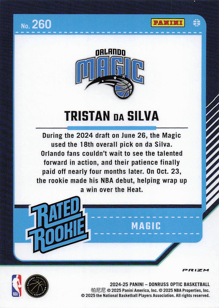 2024-25 Donruss Optic #260 Tristan da Silva Holo