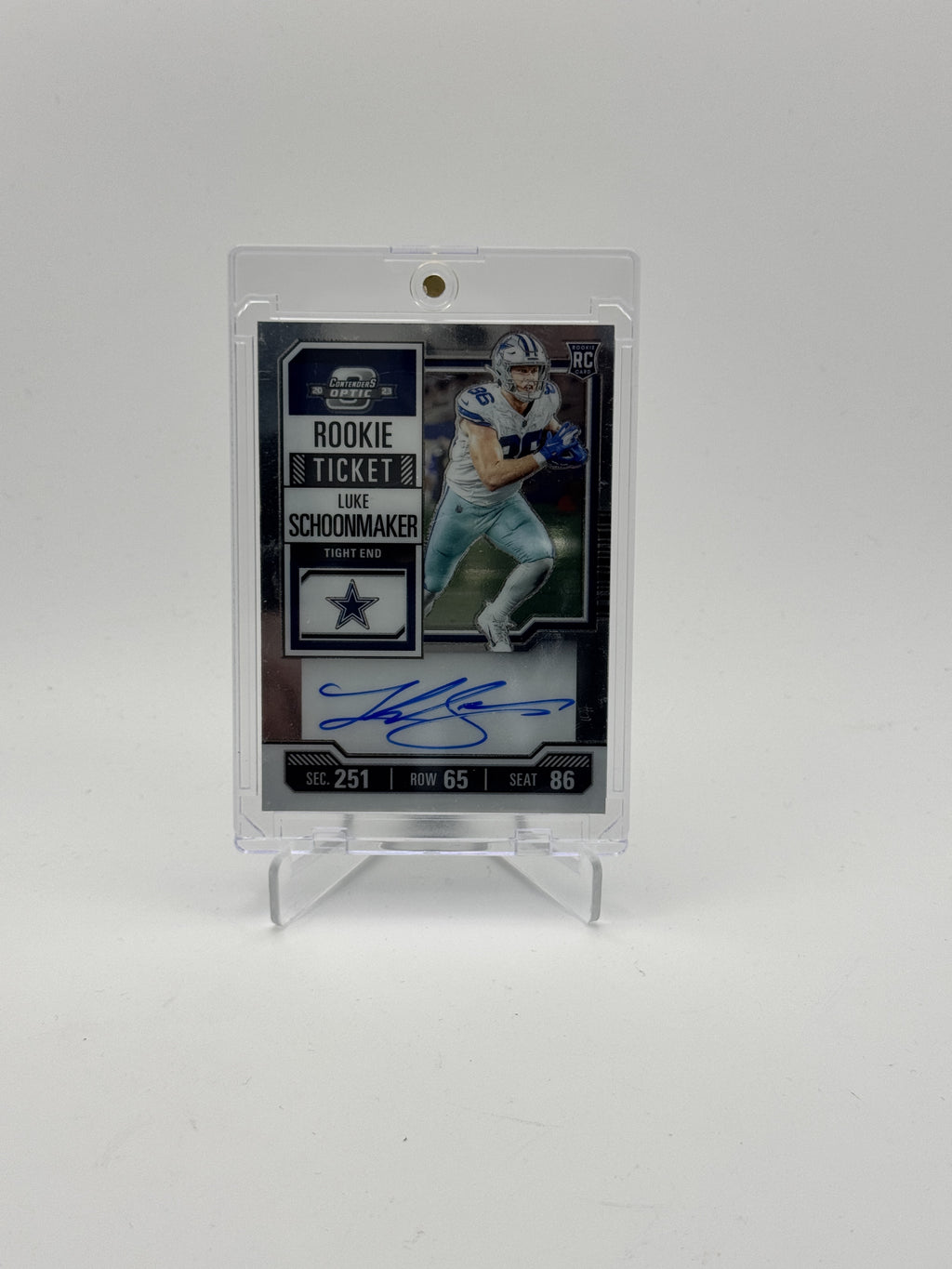 2023 Panini Contenders Optic #123 Luke Schoonmaker