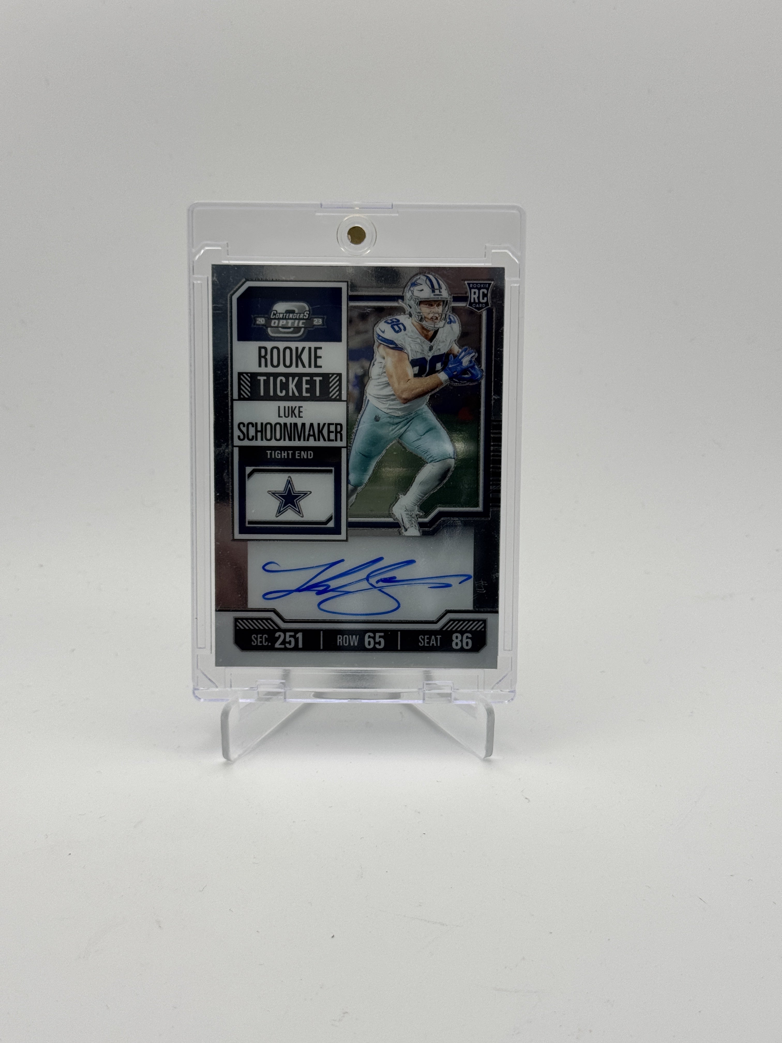2023 Panini Contenders Optic #123 Luke Schoonmaker
