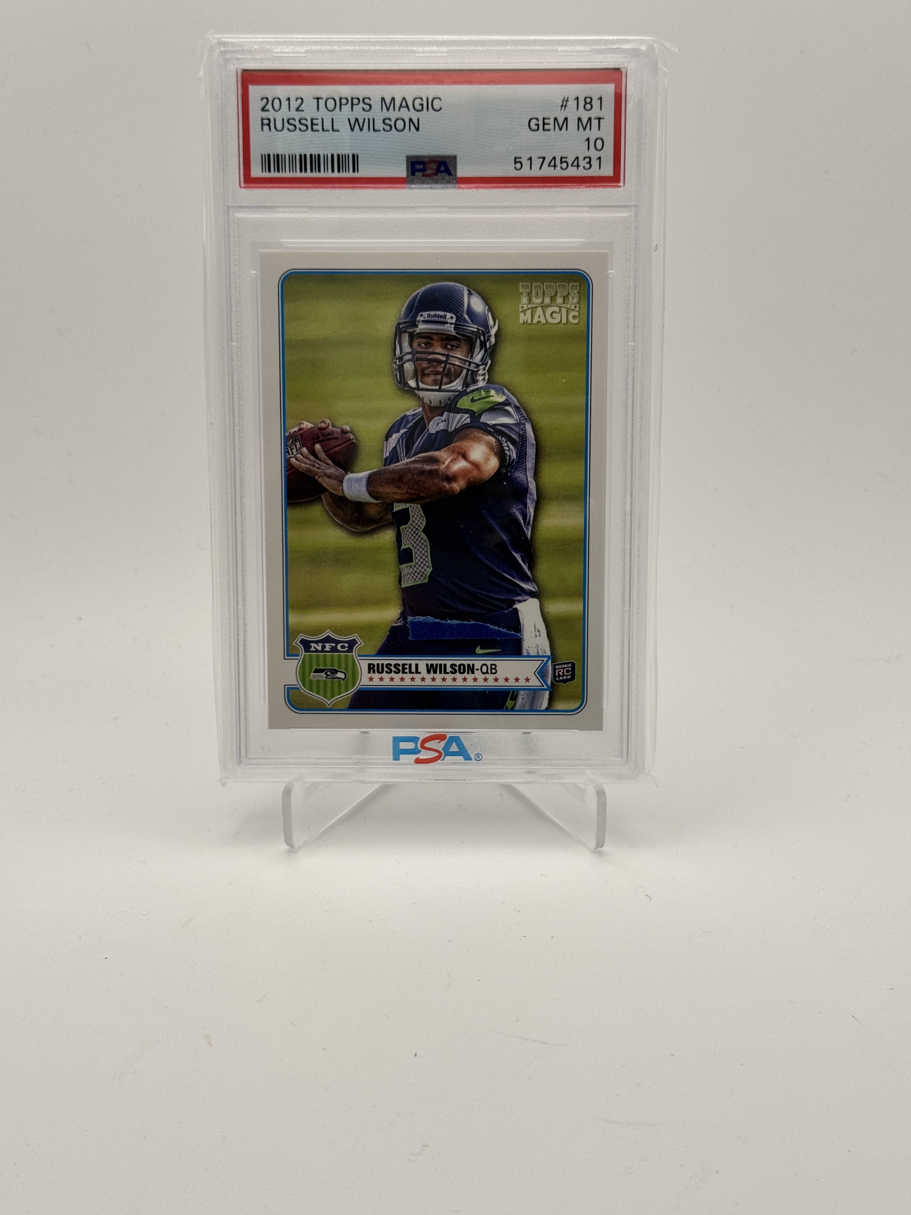2012 Topps Magic #181 Russell Wilson PSA 10