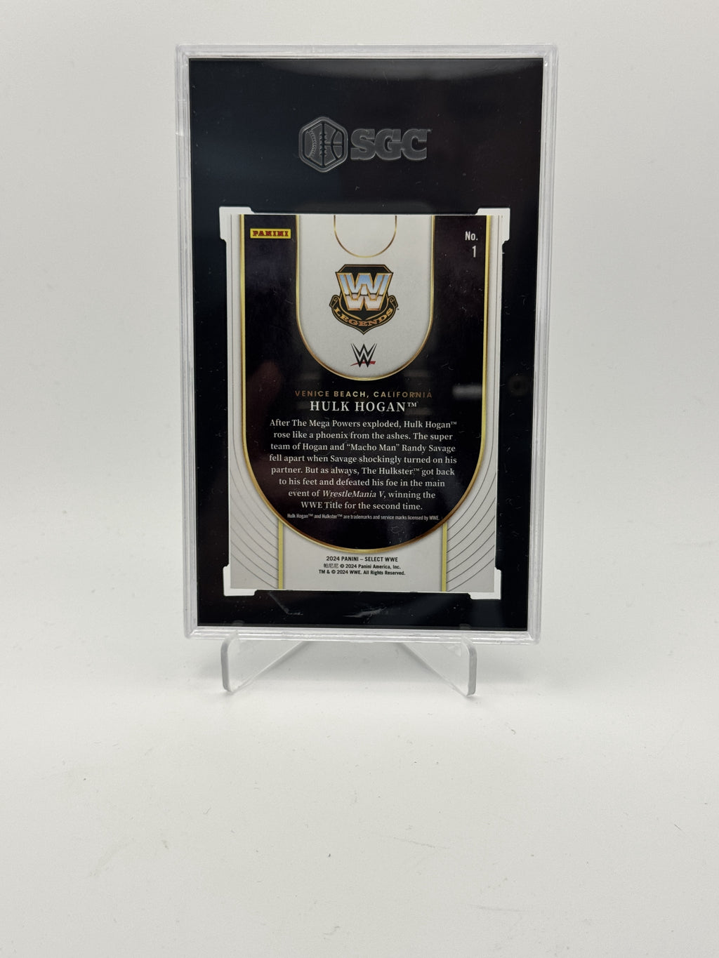2024 Panini Select WWE #1 Hulk Hogan Icons SGC 9.5