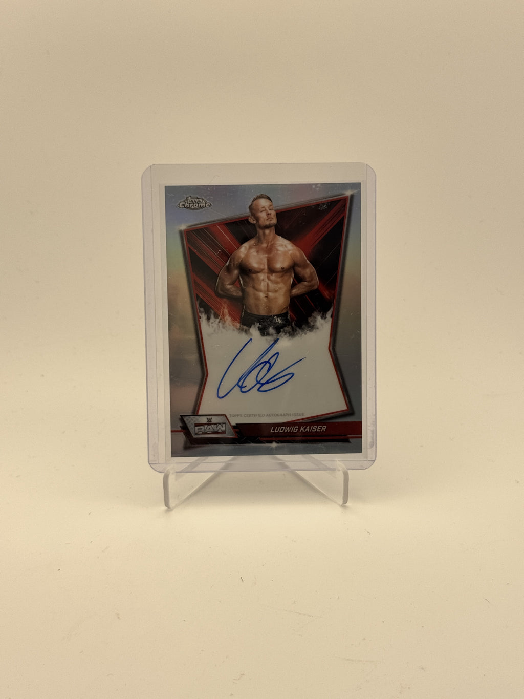 2026 Topps Chrome WWE #RBA-LUD Ludwig Kaiser Red Brand Autographs Refractor