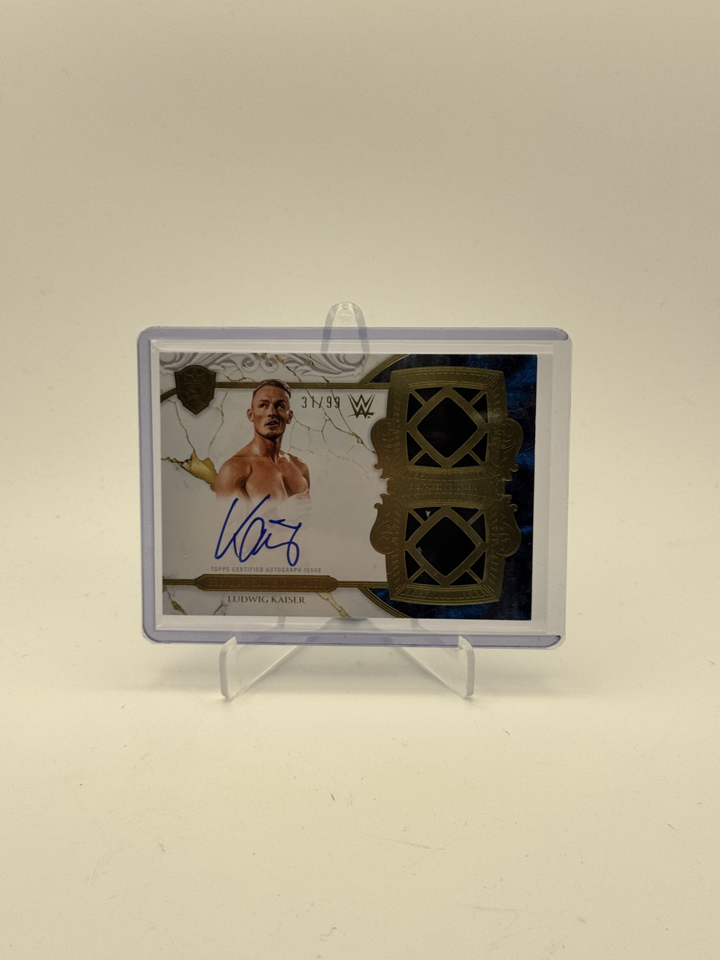 2025 Topps Royalty WWE #RES-LKA Ludwig Kaiser Regalia Relic Signatures #/99