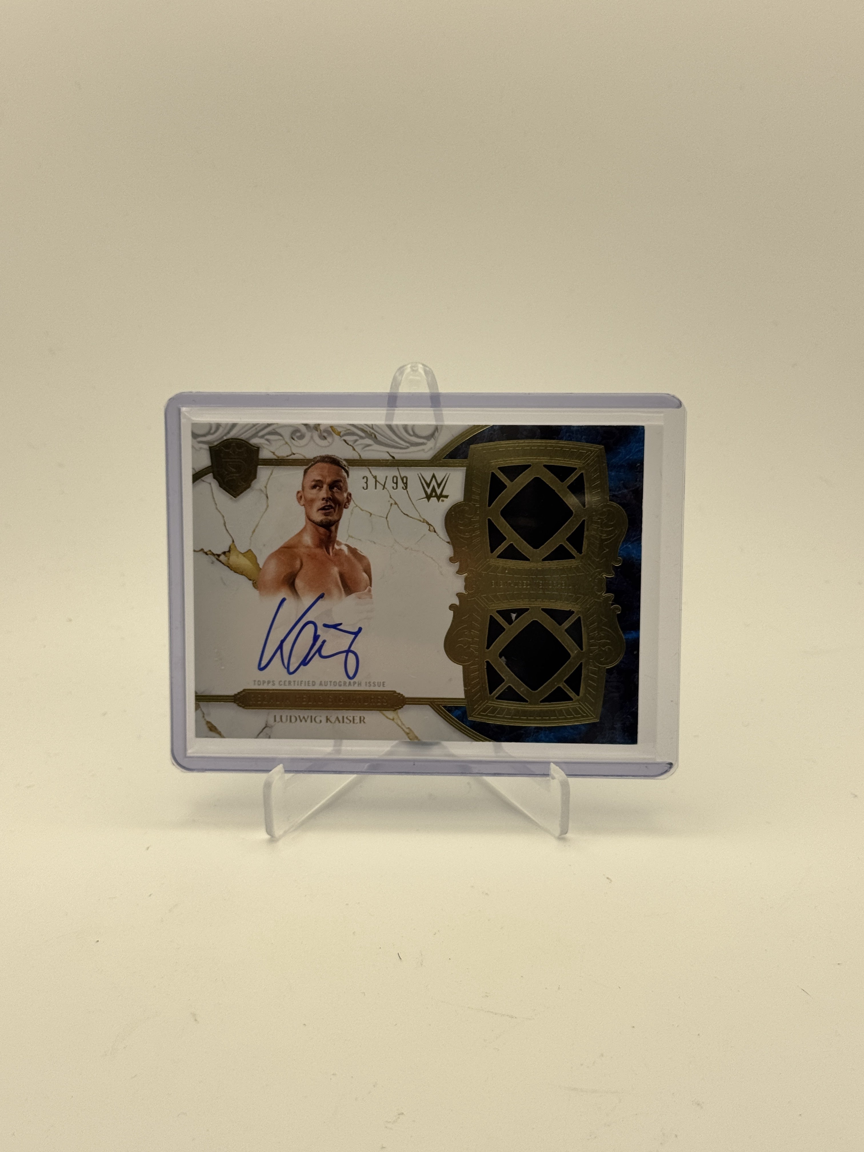 2025 Topps Royalty WWE #RES-LKA Ludwig Kaiser Regalia Relic Signatures #/99