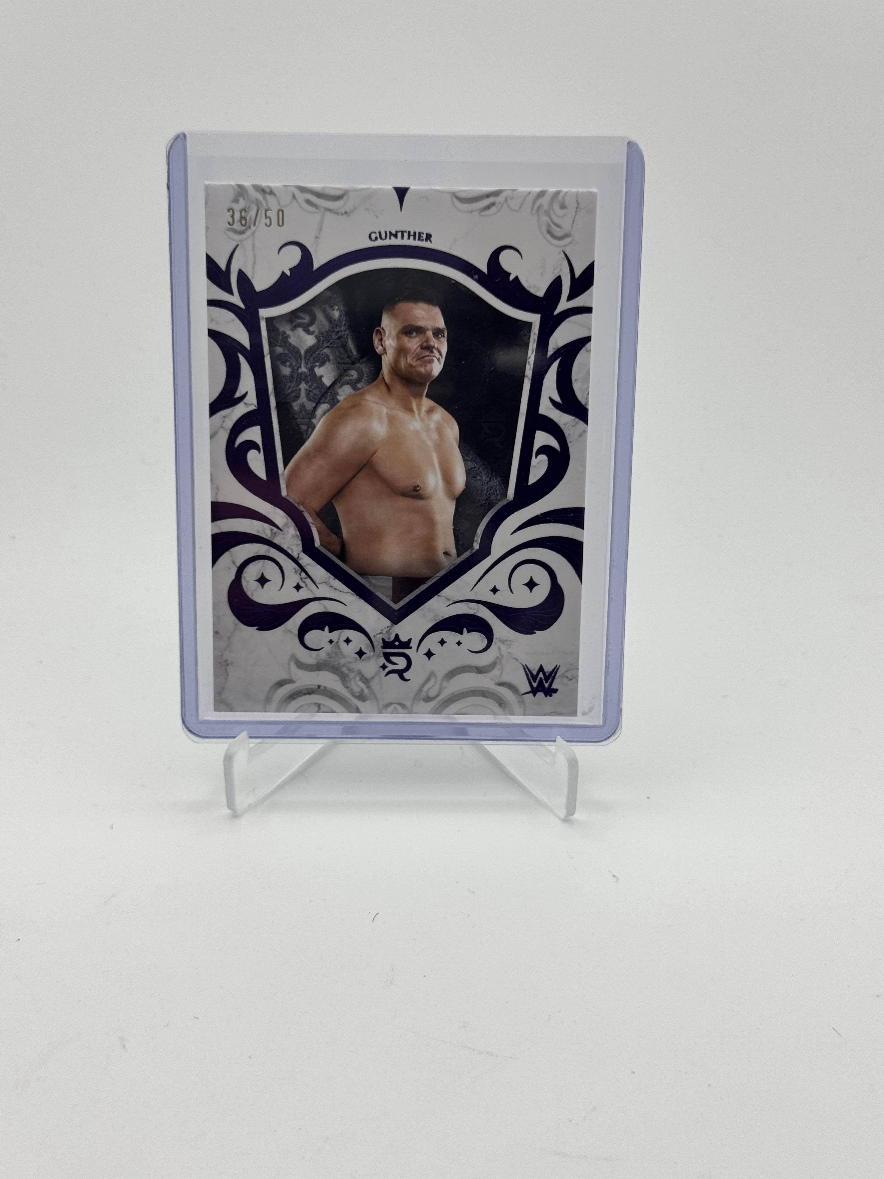 2025 Topps Royalty WWE #33 Gunther Purple #/50