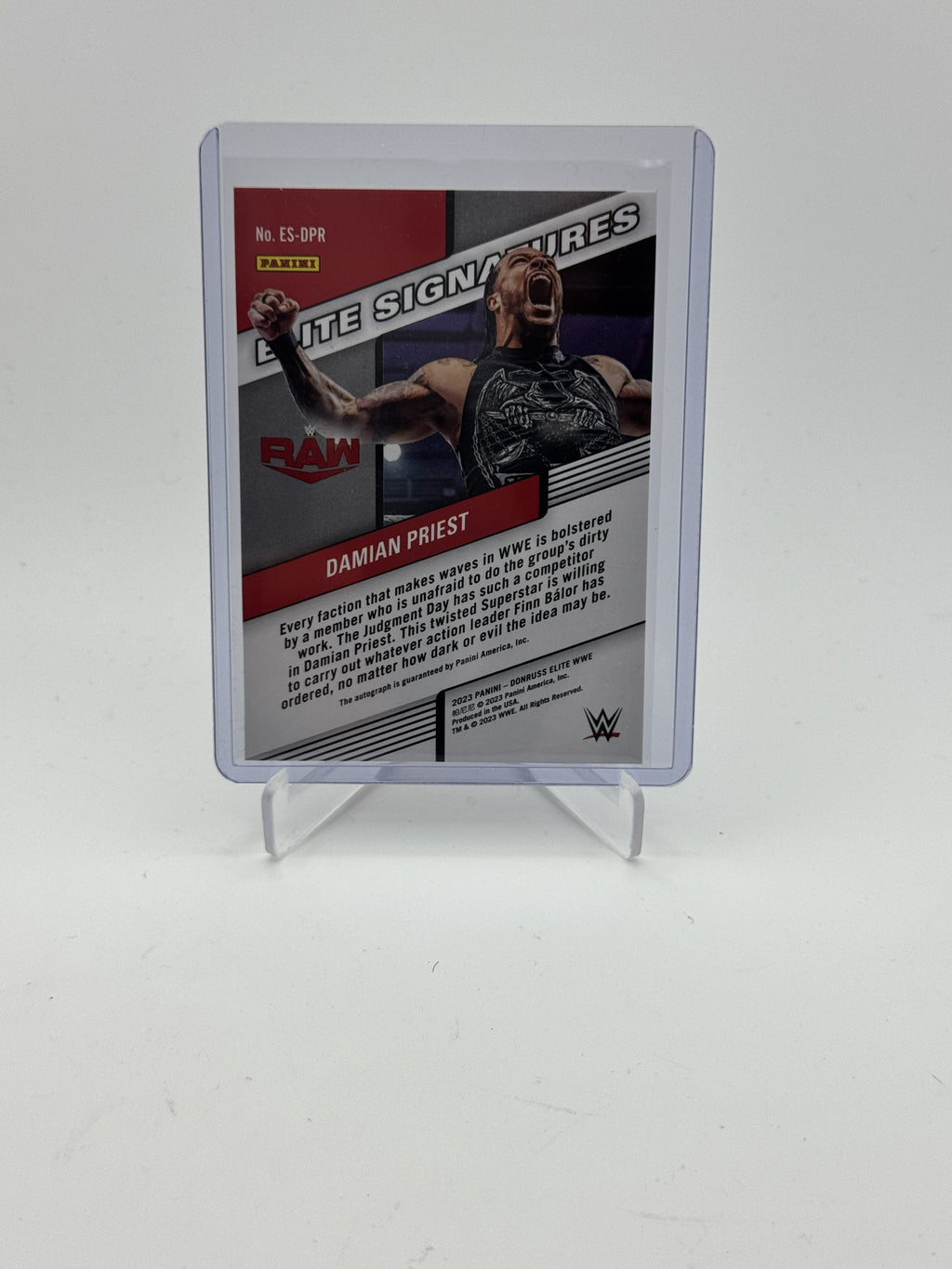 2023 Donruss Elite WWE #ES-DPR Damian Priest Elite Signatures