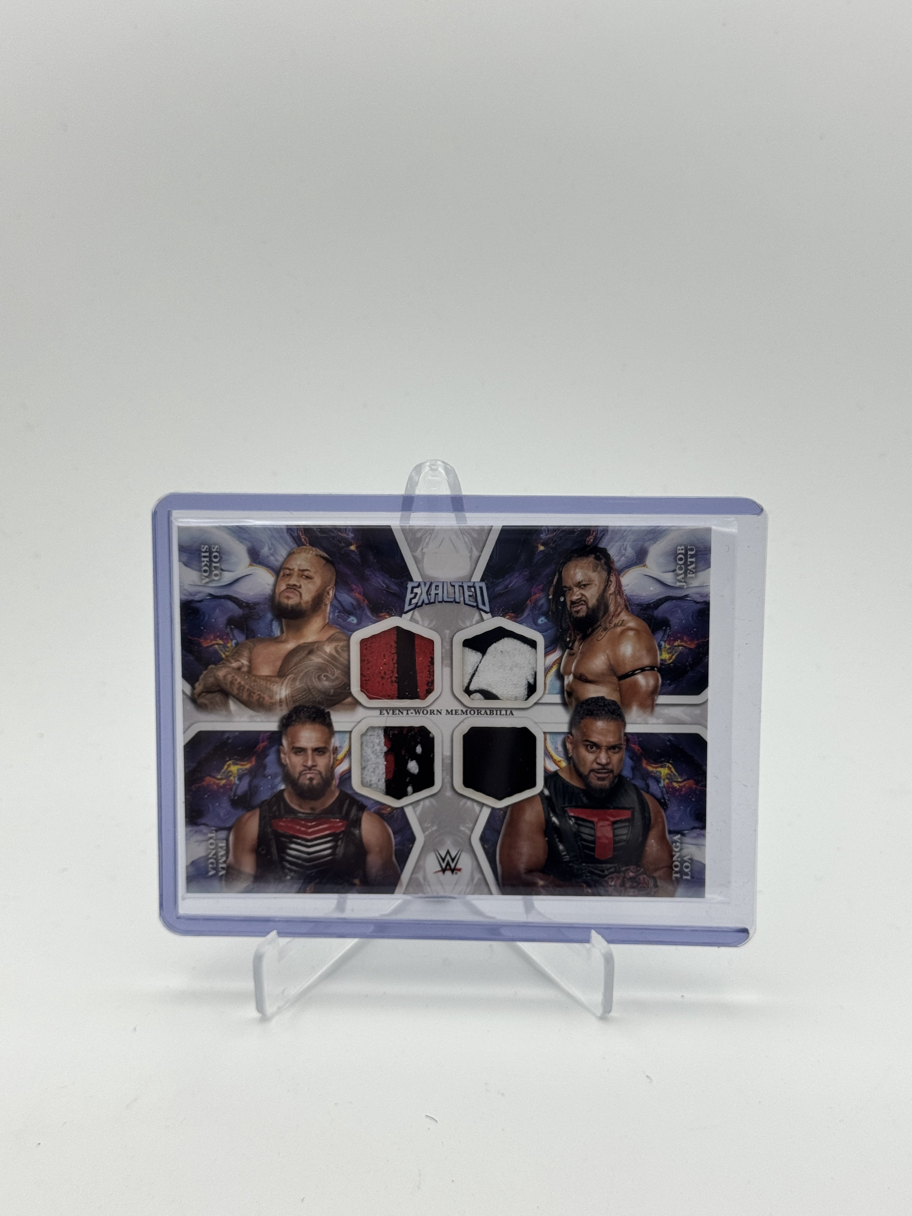 2025 Topps Exalted WWE #QR-SFTL Fatu/Tonga/Loa/Sikoa Quad Relics