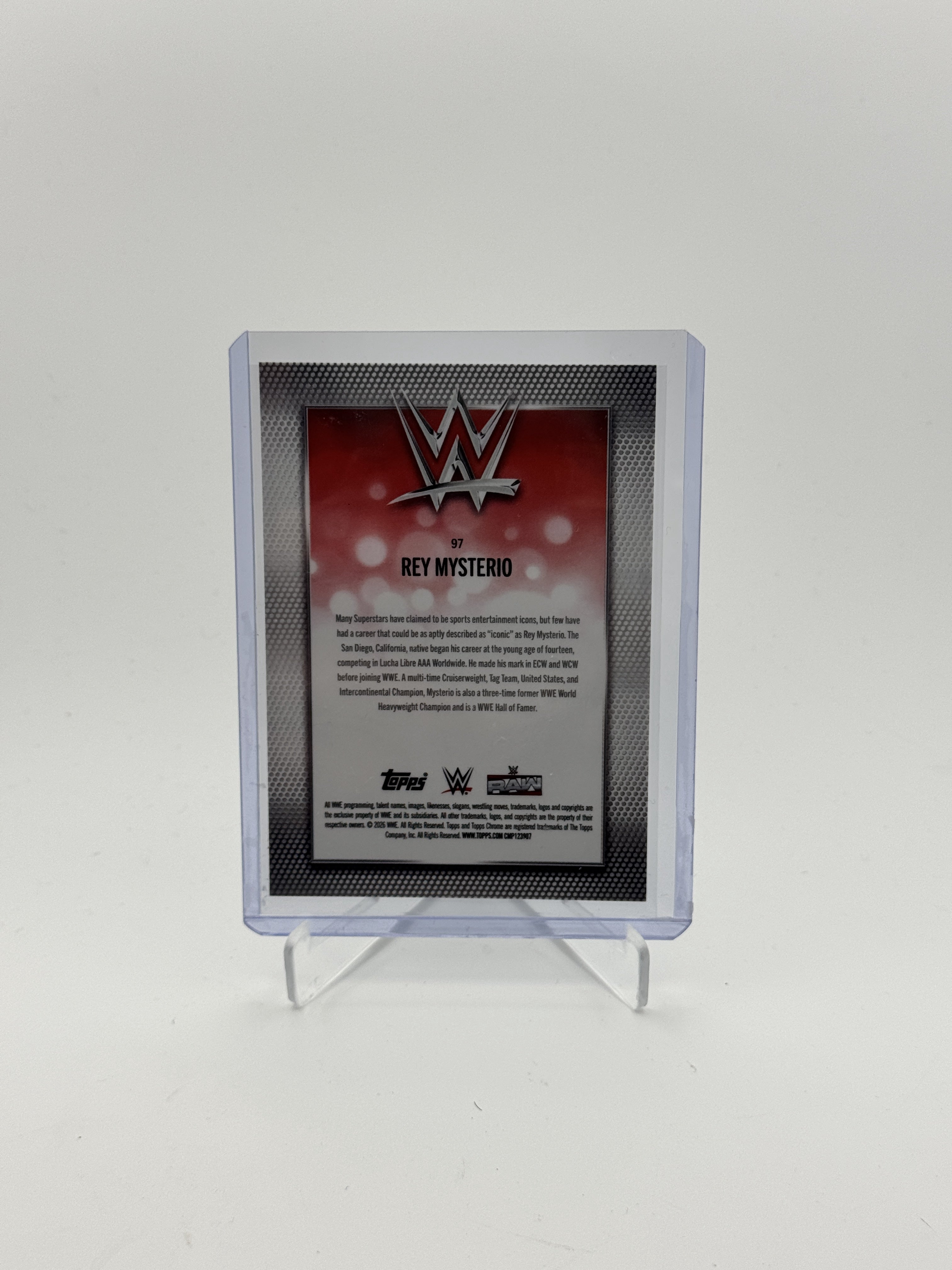 2026 Topps Chrome WWE #97 Rey Mysterio Gold Refractor #/50